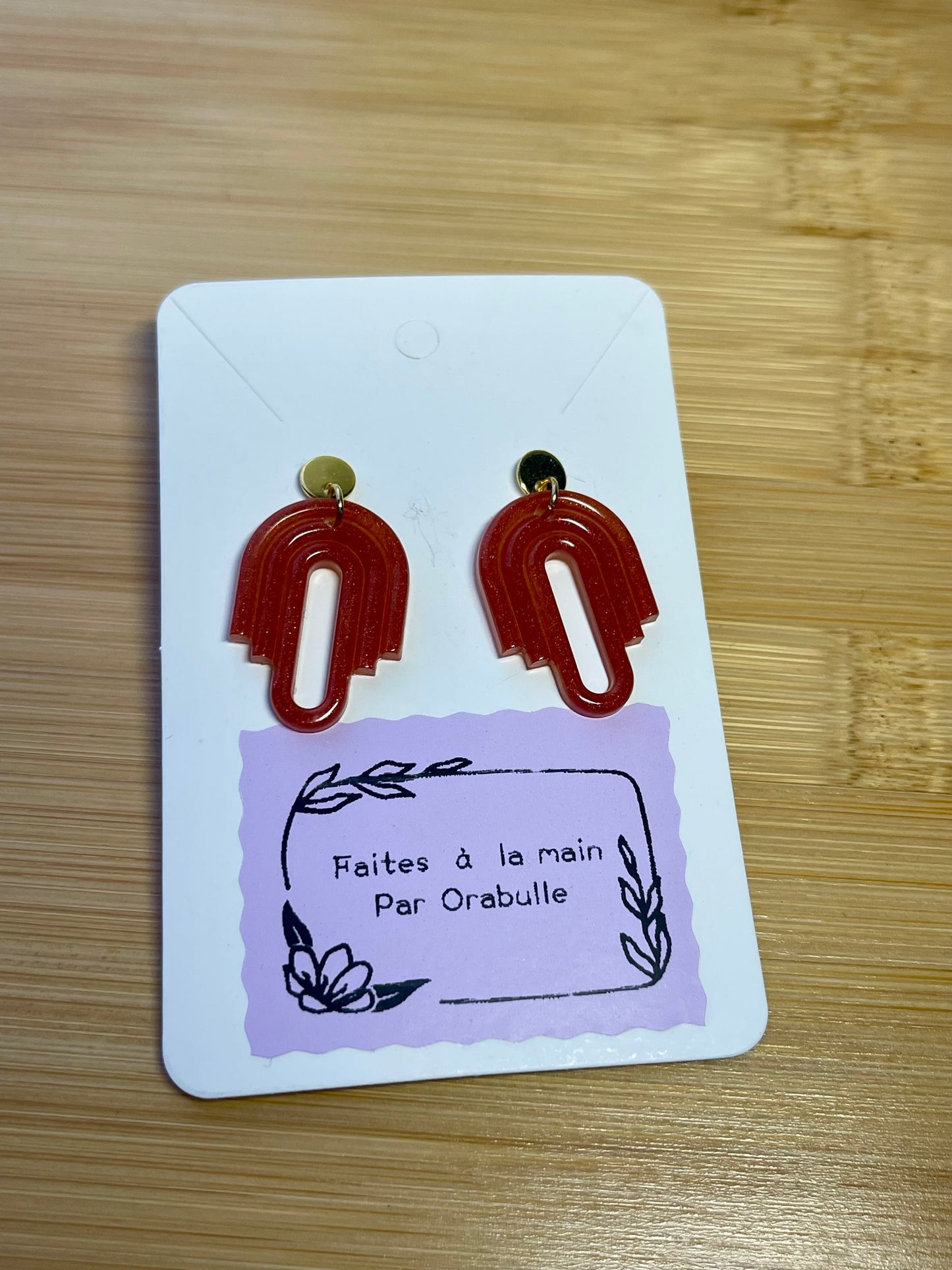 Boucles d’Oreilles “Flamme Libre” boucles d'oreilles