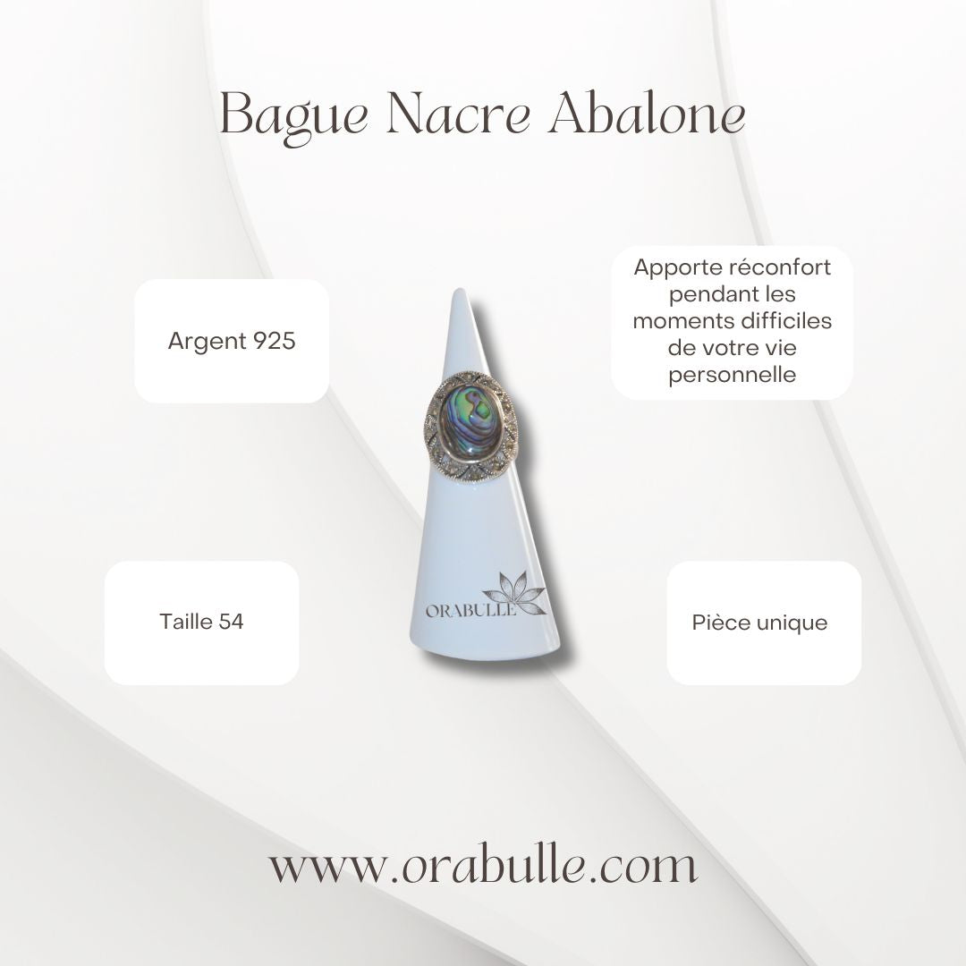 Bague nacre Abalone