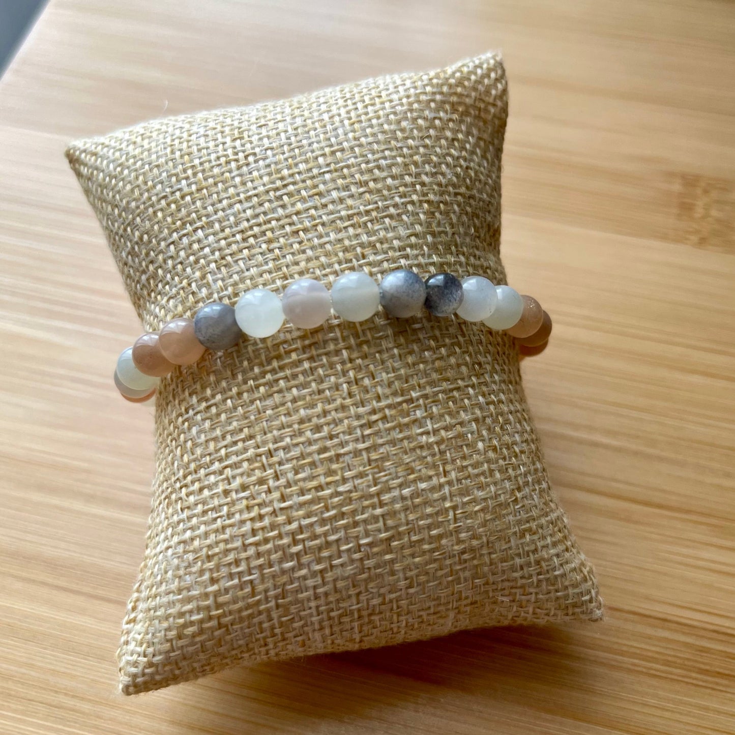 Bracelet en Pierre de Lune 6mm
