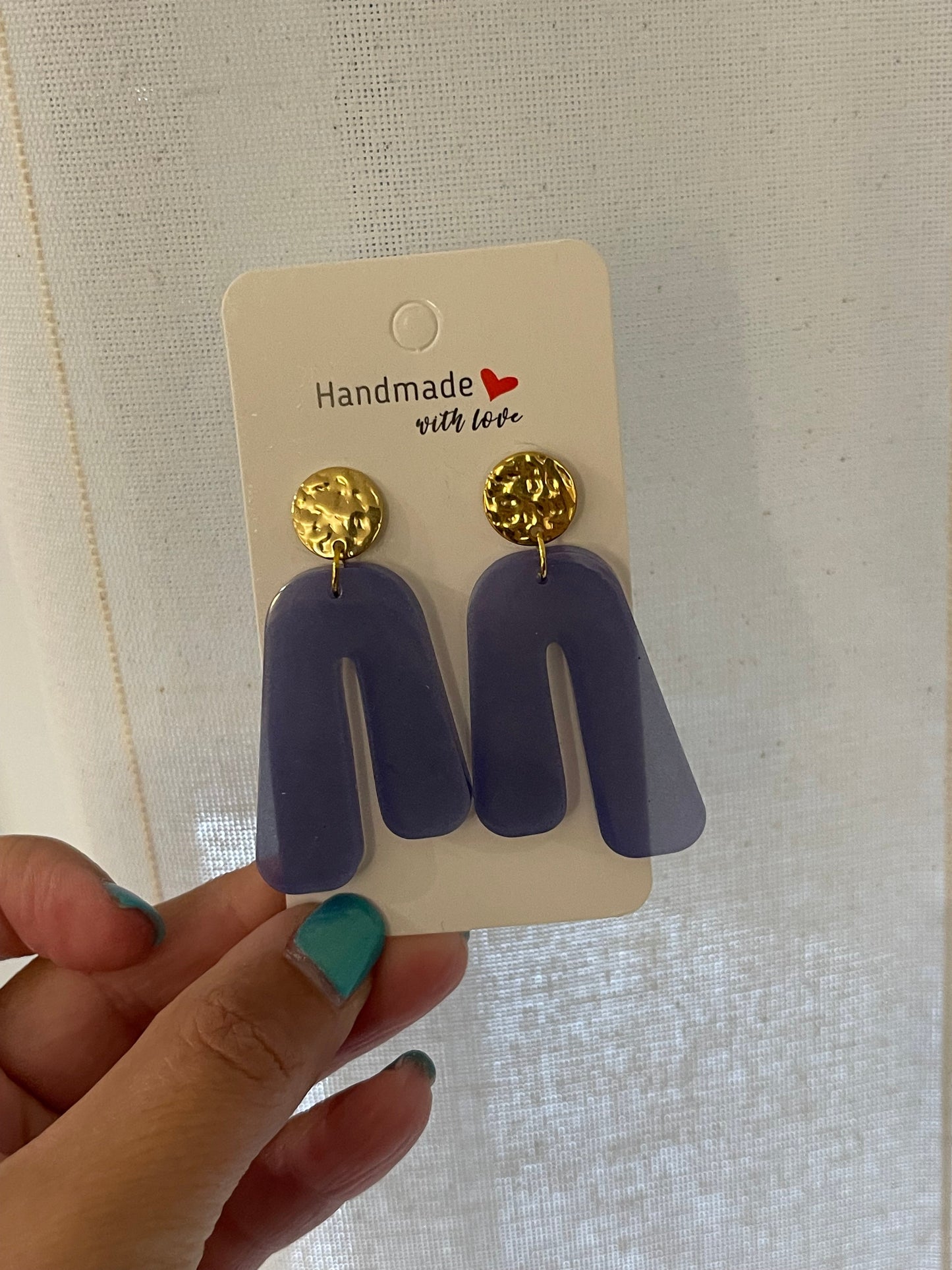 Boucles d’oreilles “Brume d’Aurore” – Violet Ambré boucles d'oreilles