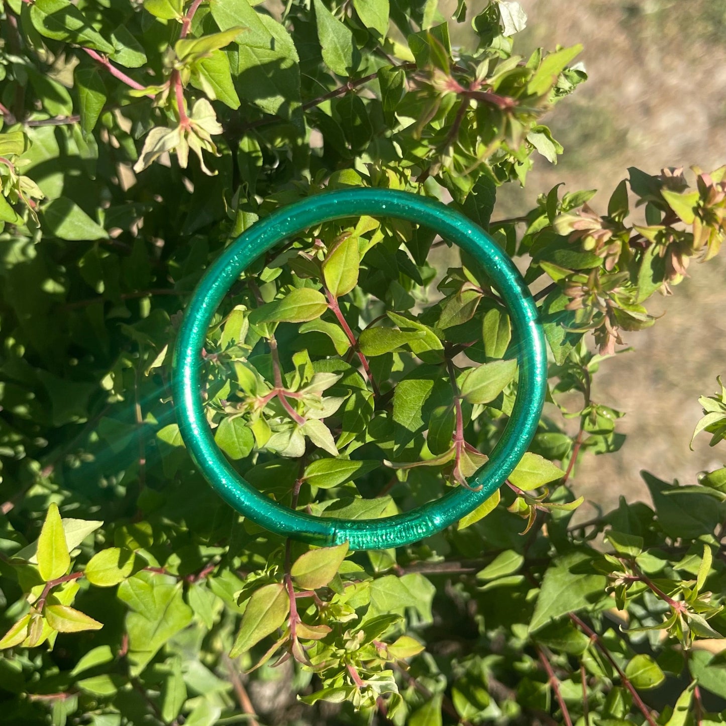 Jonc bouddhiste épais avec mantra vert cactus Orabulle