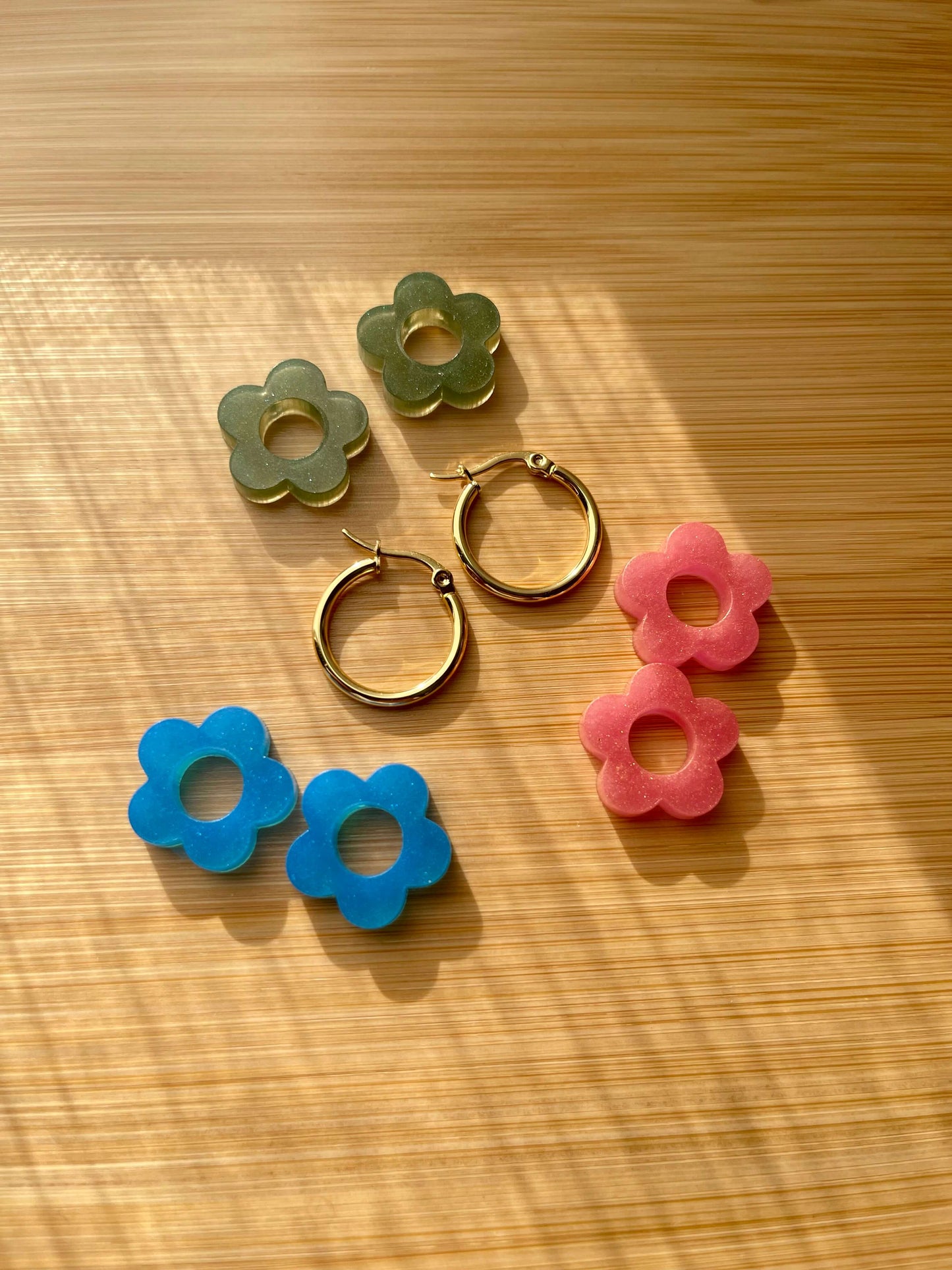 Boucles d’oreilles modulables “Fleurs Solaires” boucles d'oreilles