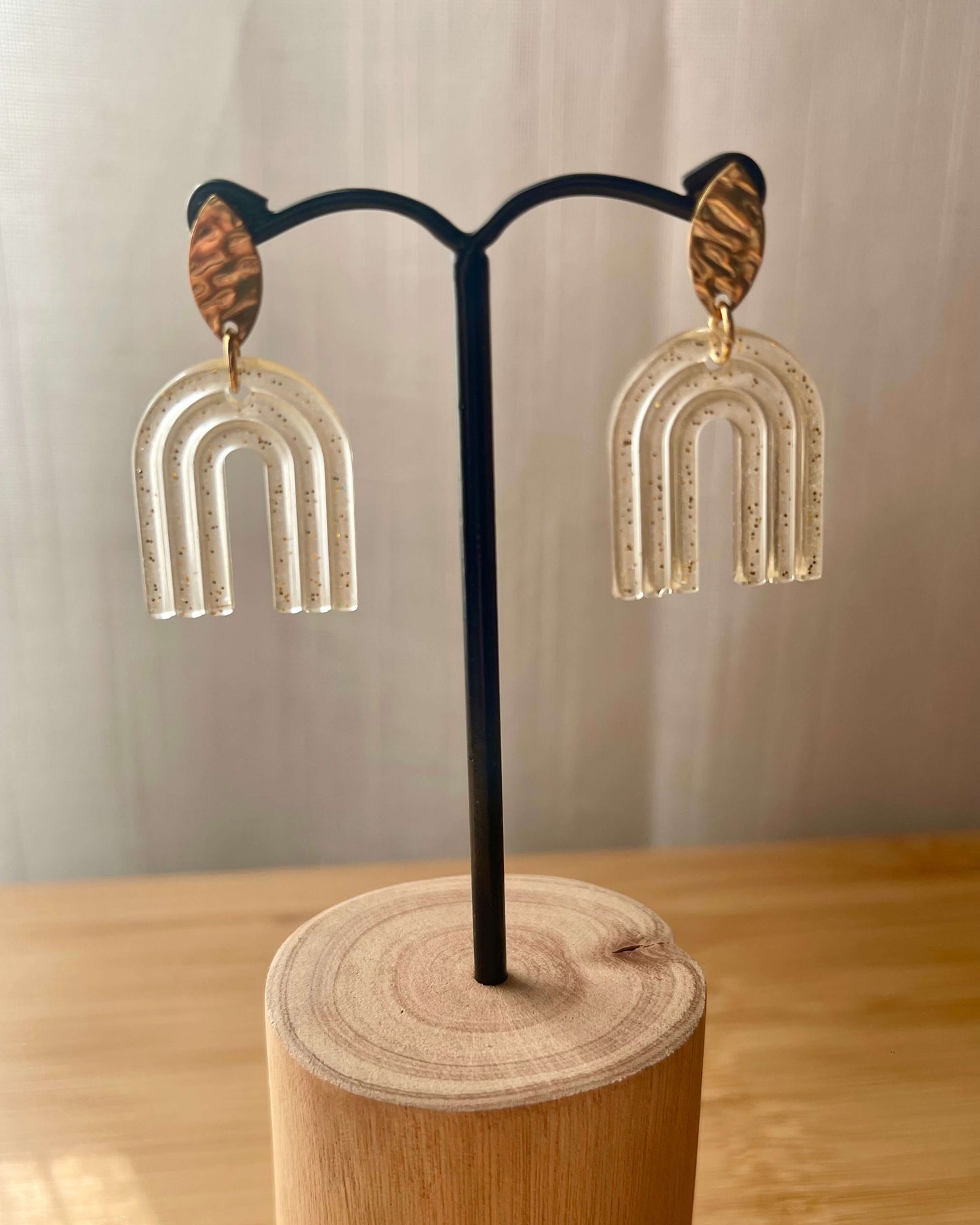 Boucles d’oreilles "Lumière Dorée" – Éclat et Féerie