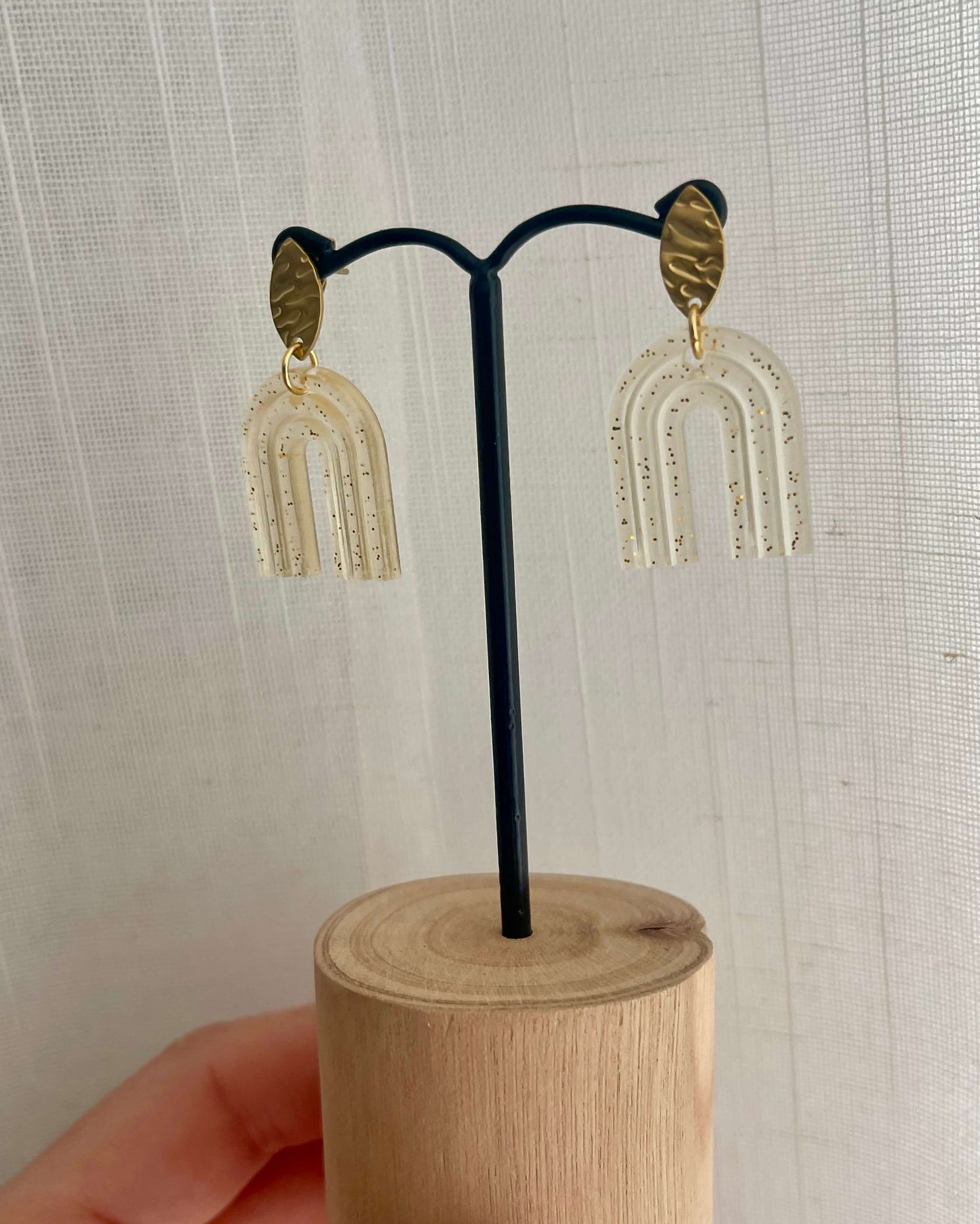 Boucles d’oreilles "Lumière Dorée" – Éclat et Féerie