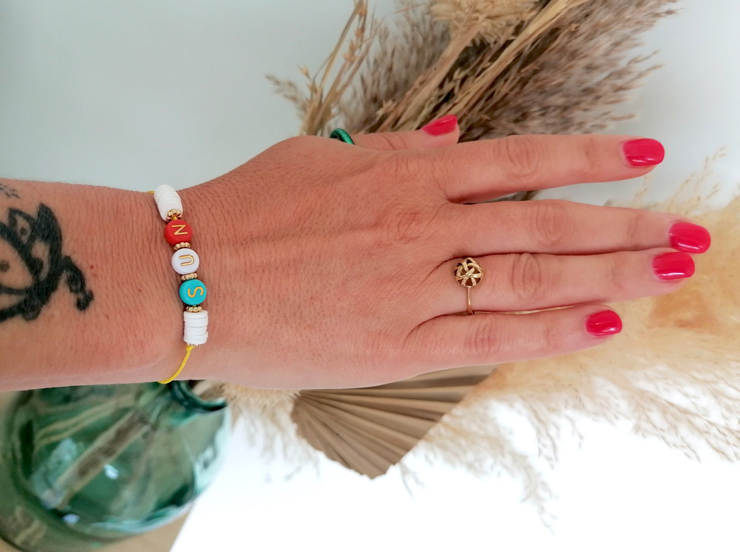 Bracelet en perles heishi "SUN"