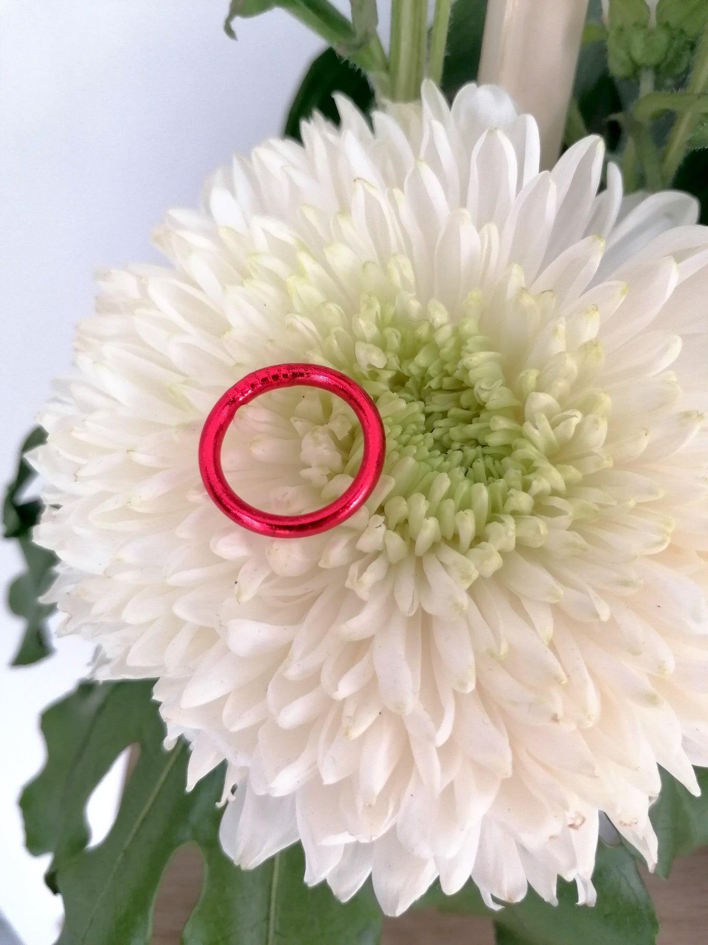 Bague bouddhiste Rouge passion