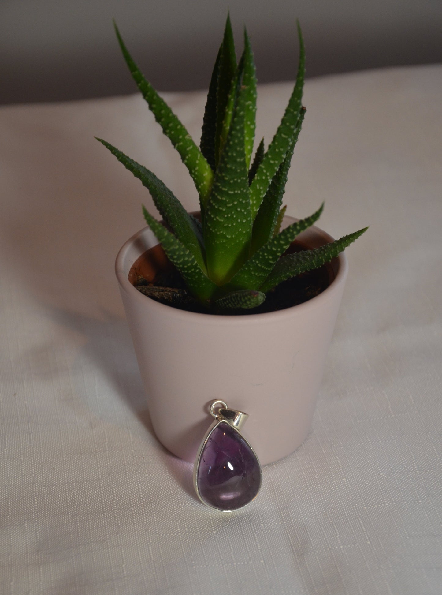 Pendentif goutte Amethyste