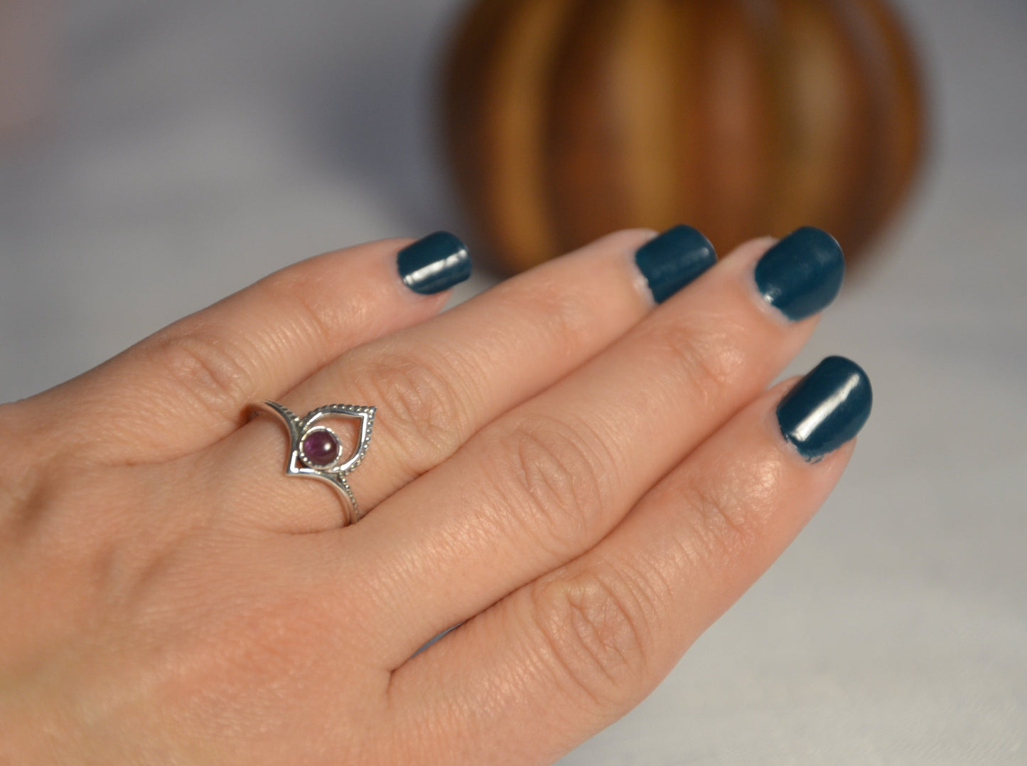 Bague couronne Améthyste