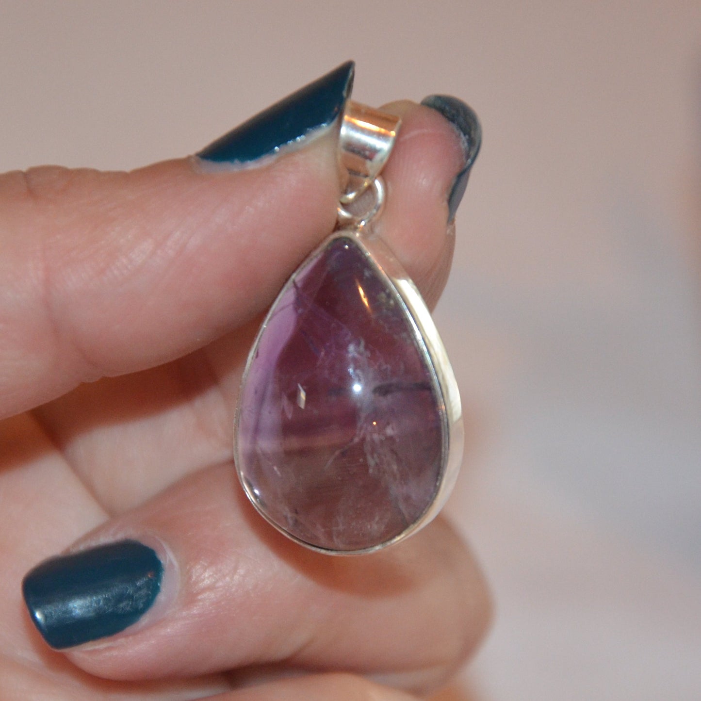 Pendentif goutte Amethyste