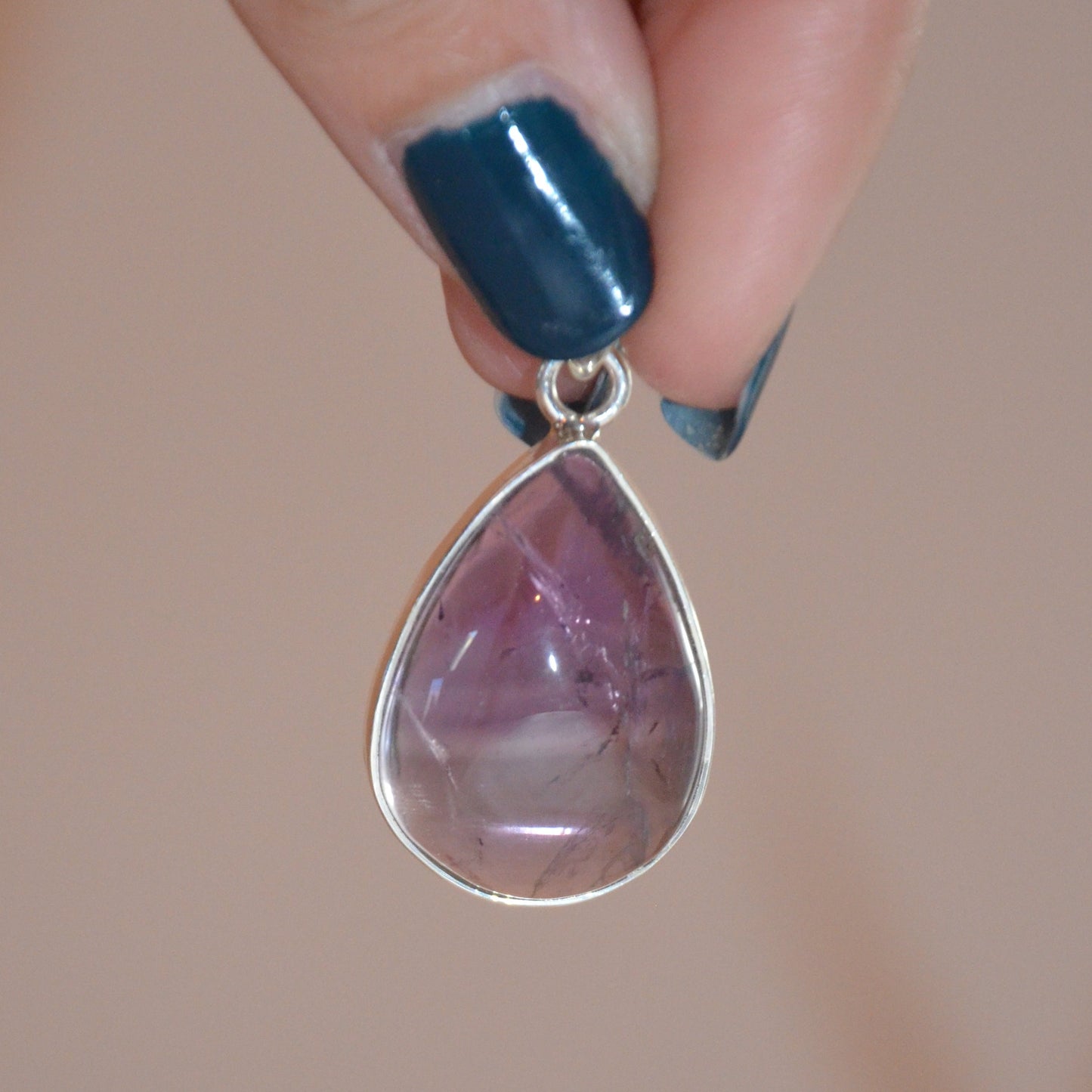 Pendentif goutte Amethyste