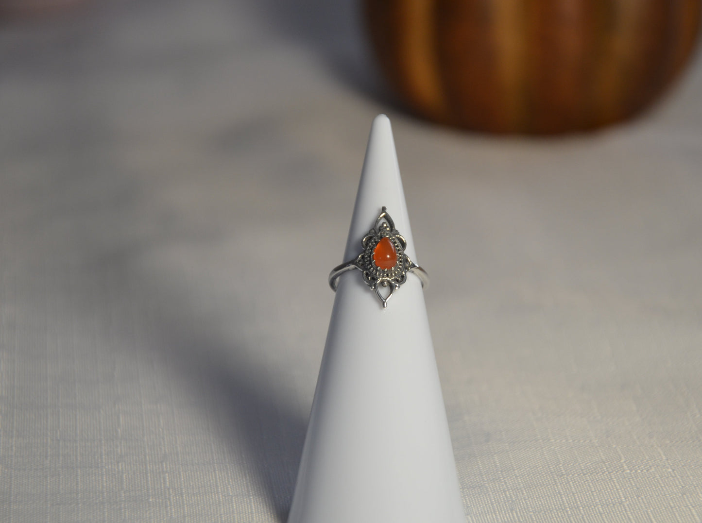 Bague fine Cornaline