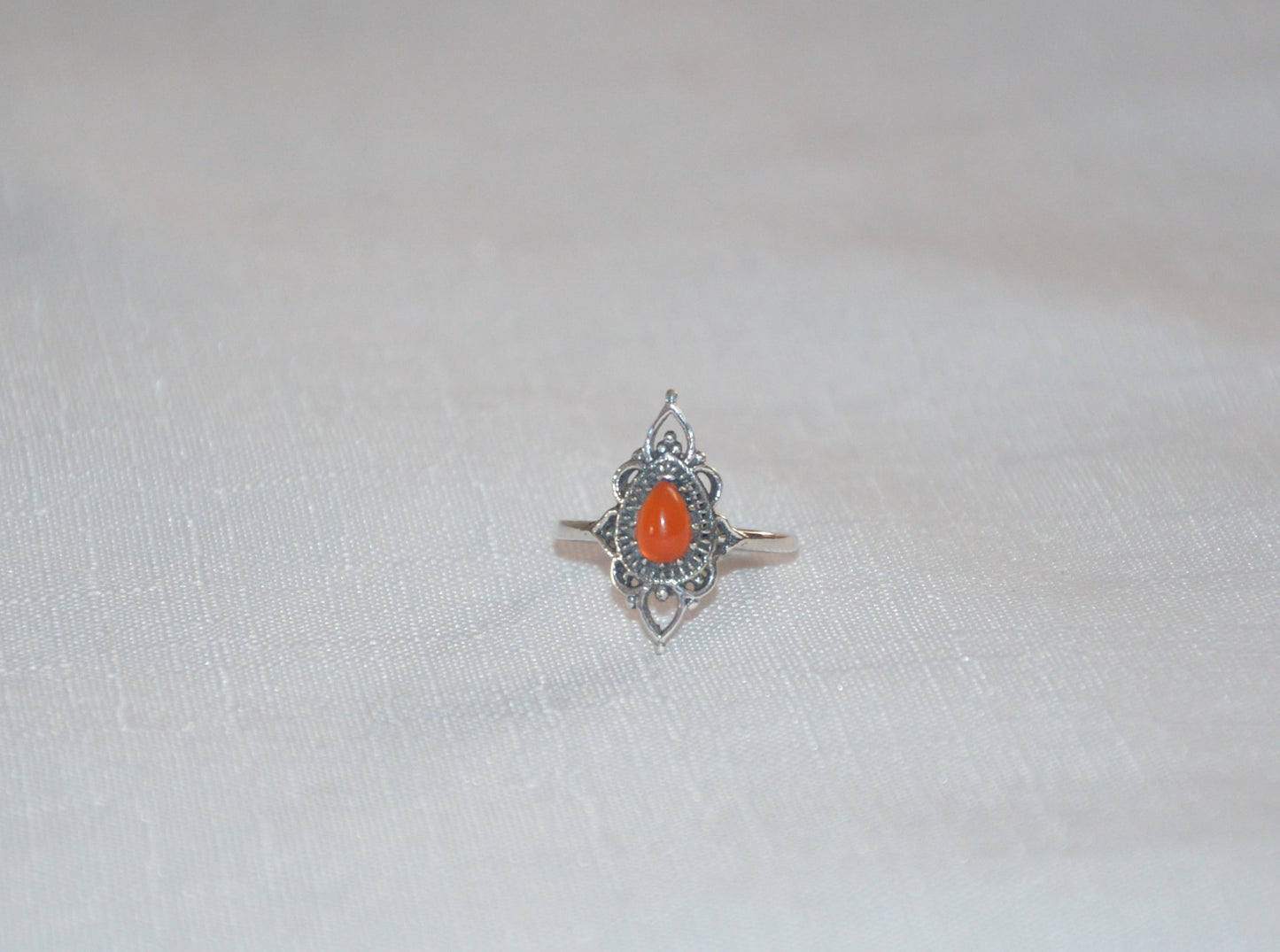 Bague fine Cornaline