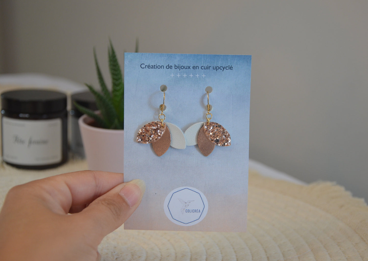 Boucles d'oreilles Flora mini par Colicréa