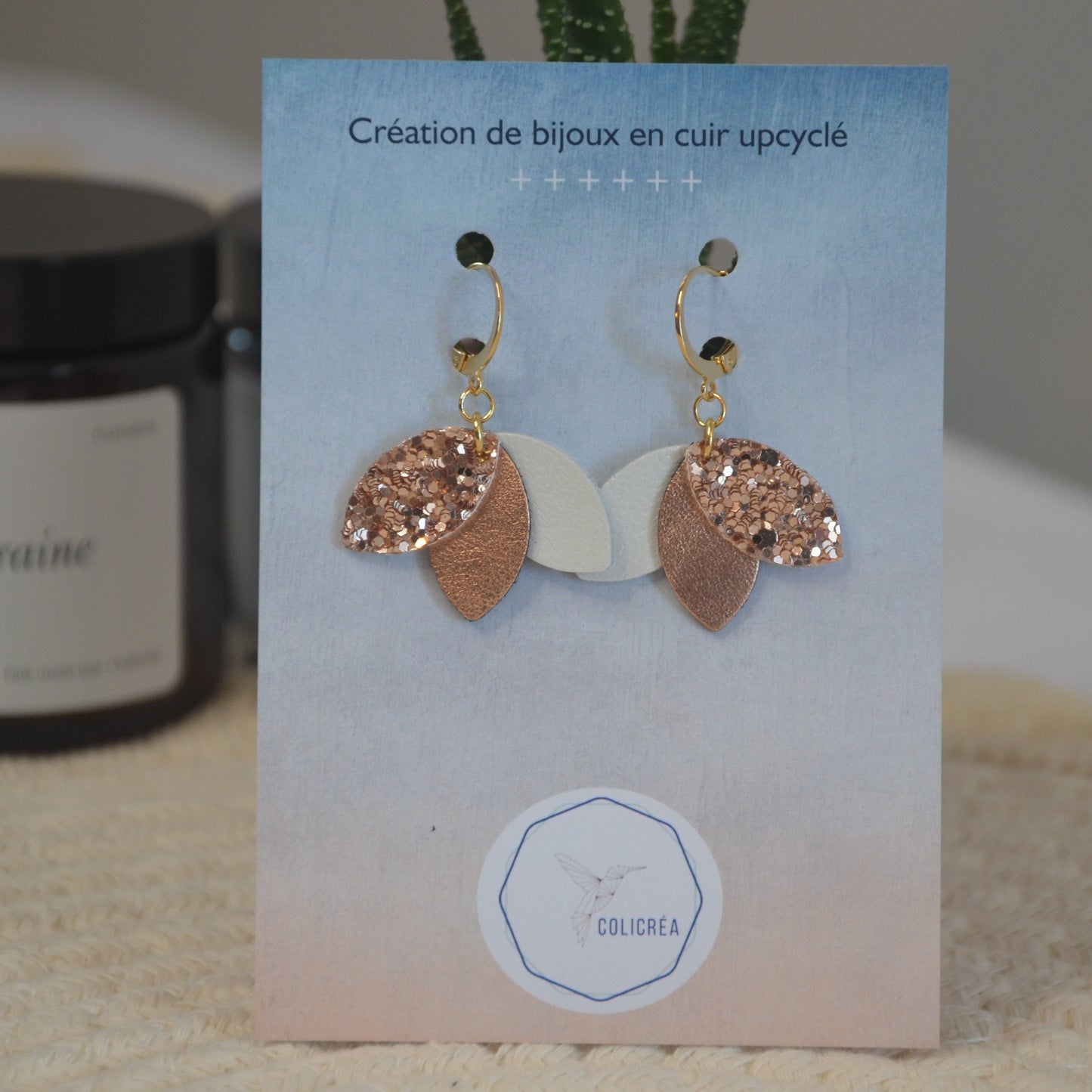 Boucles d'oreilles Flora mini par Colicréa