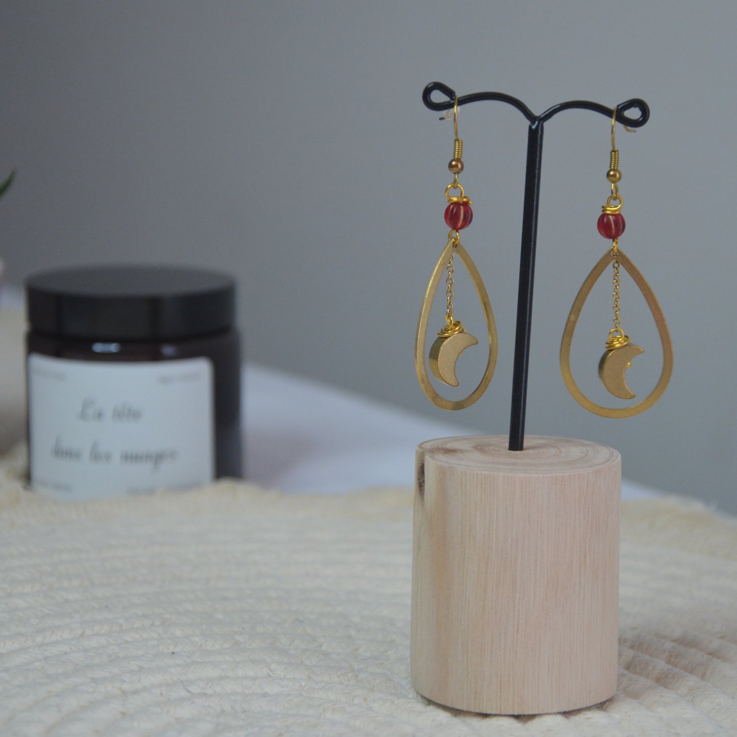 Boucles d'oreilles Lune par Noémie Zomby