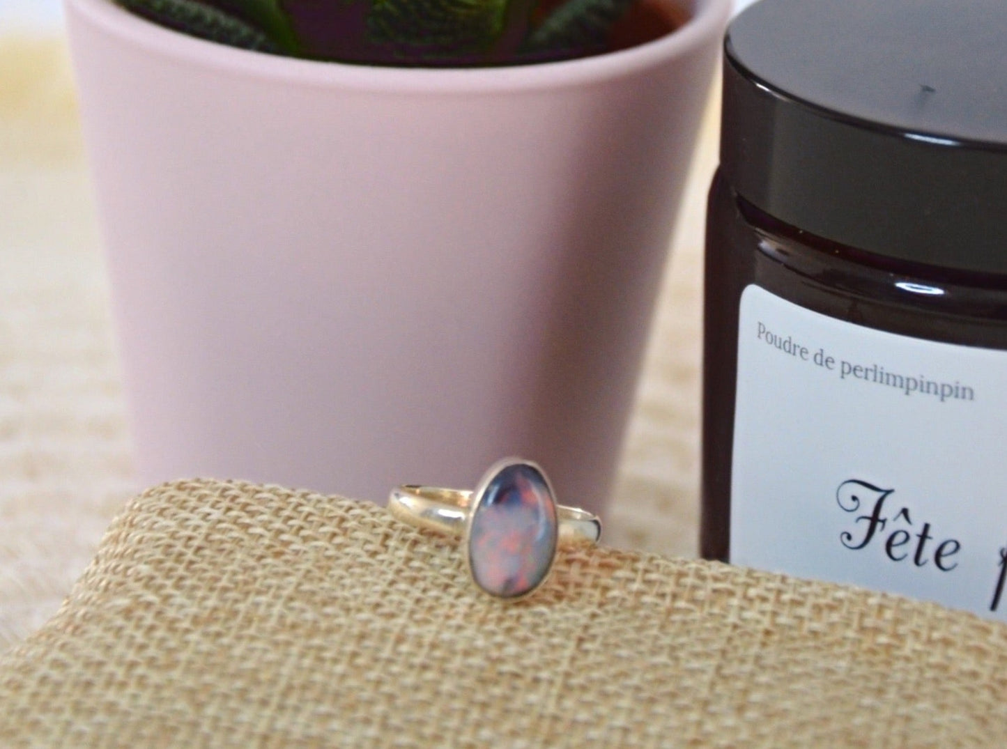 Bague Opale