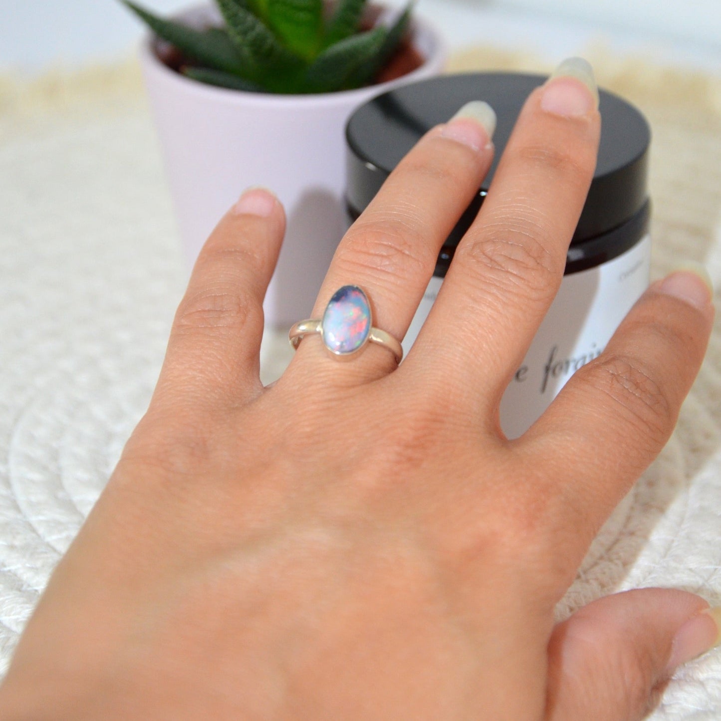 Bague Opale
