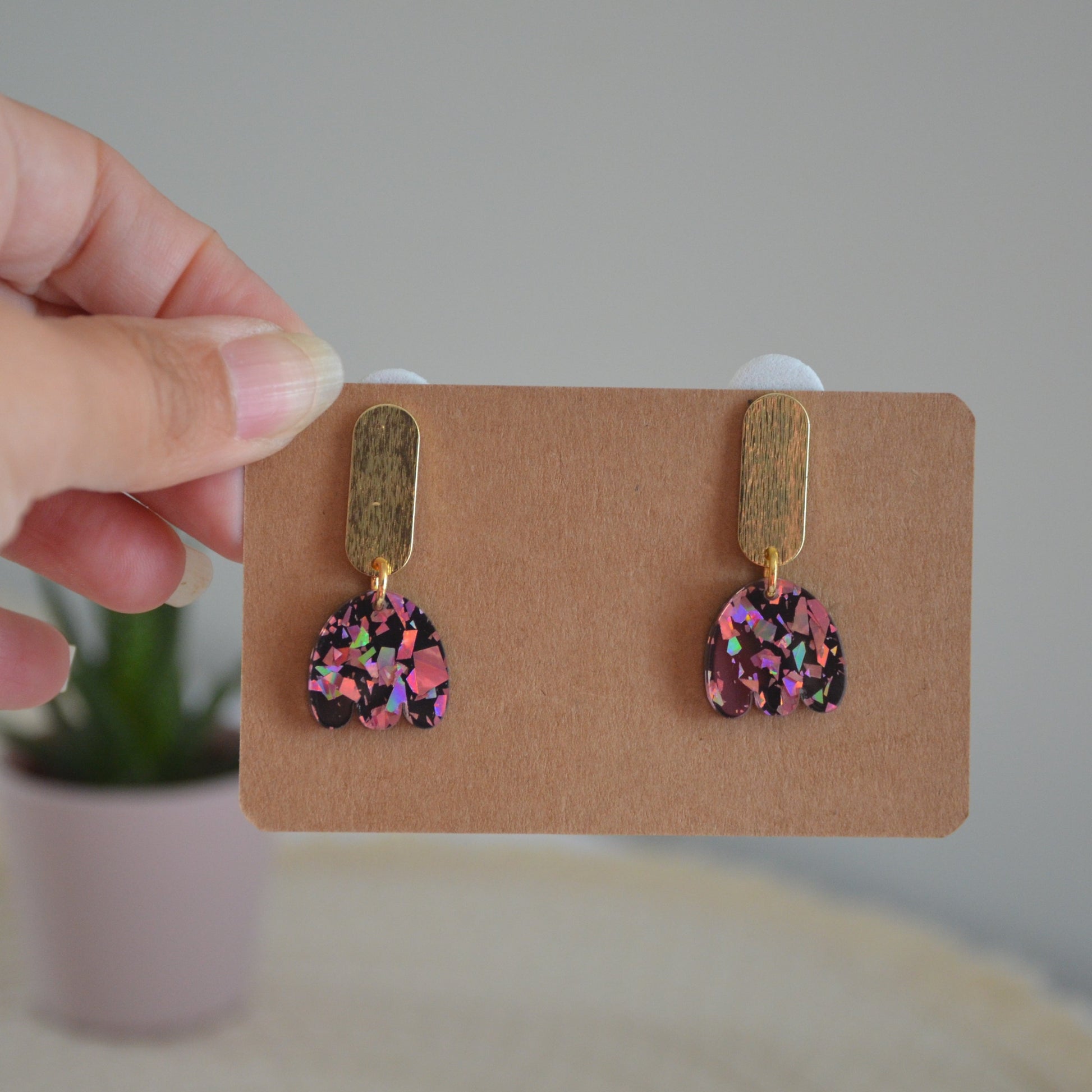 Boucles d'oreilles Tulipes rock par La boutique de Jul