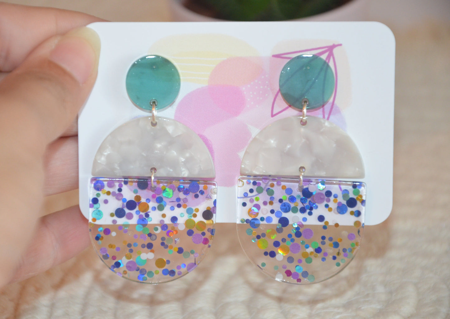 Boucles d'oreilles Disco pop par La boutique de Jul