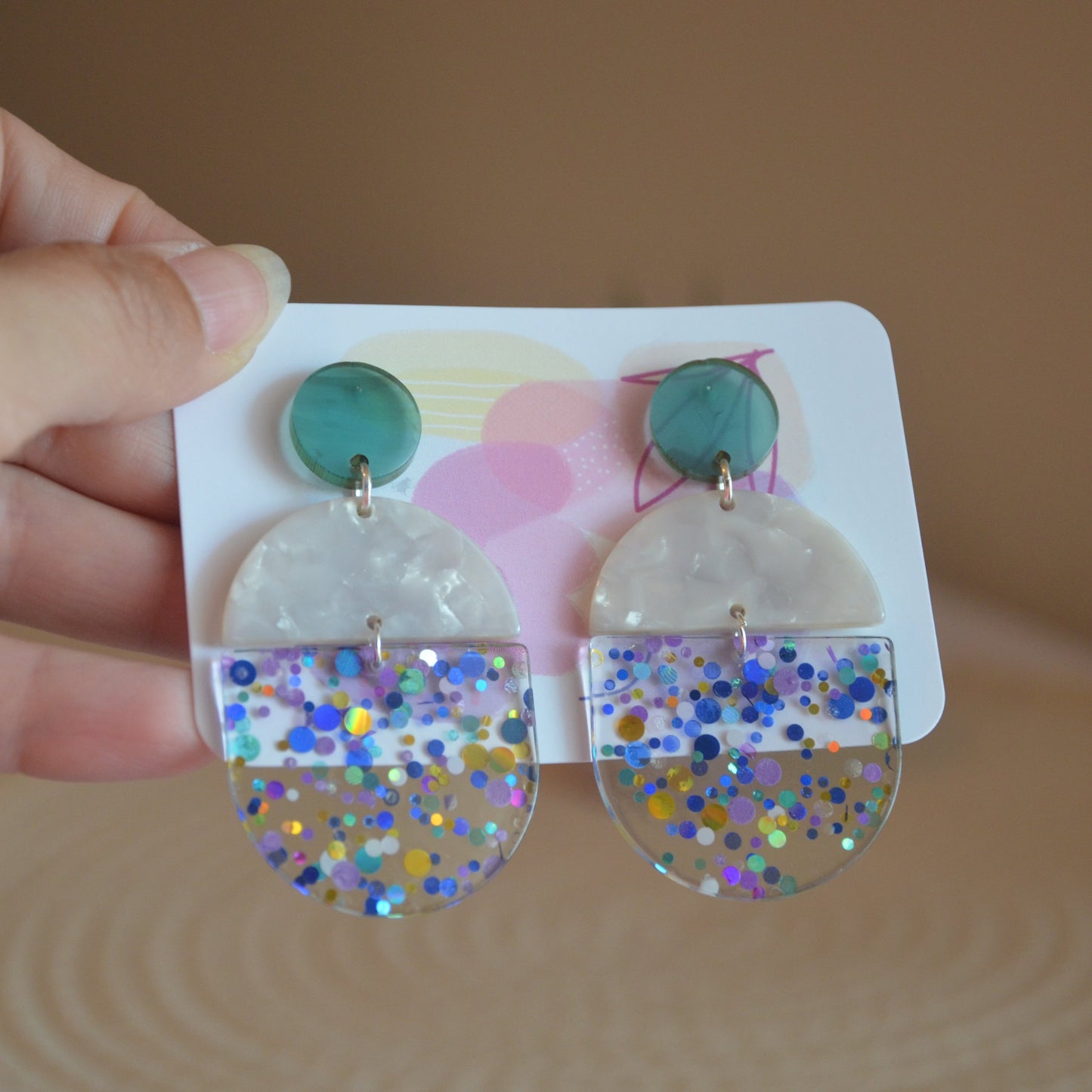 Boucles d'oreilles Disco pop par La boutique de Jul