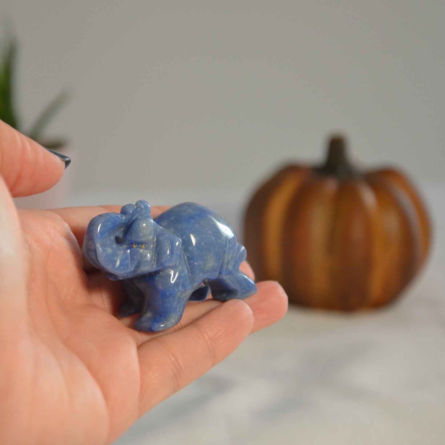 Elephant aventurine bleue