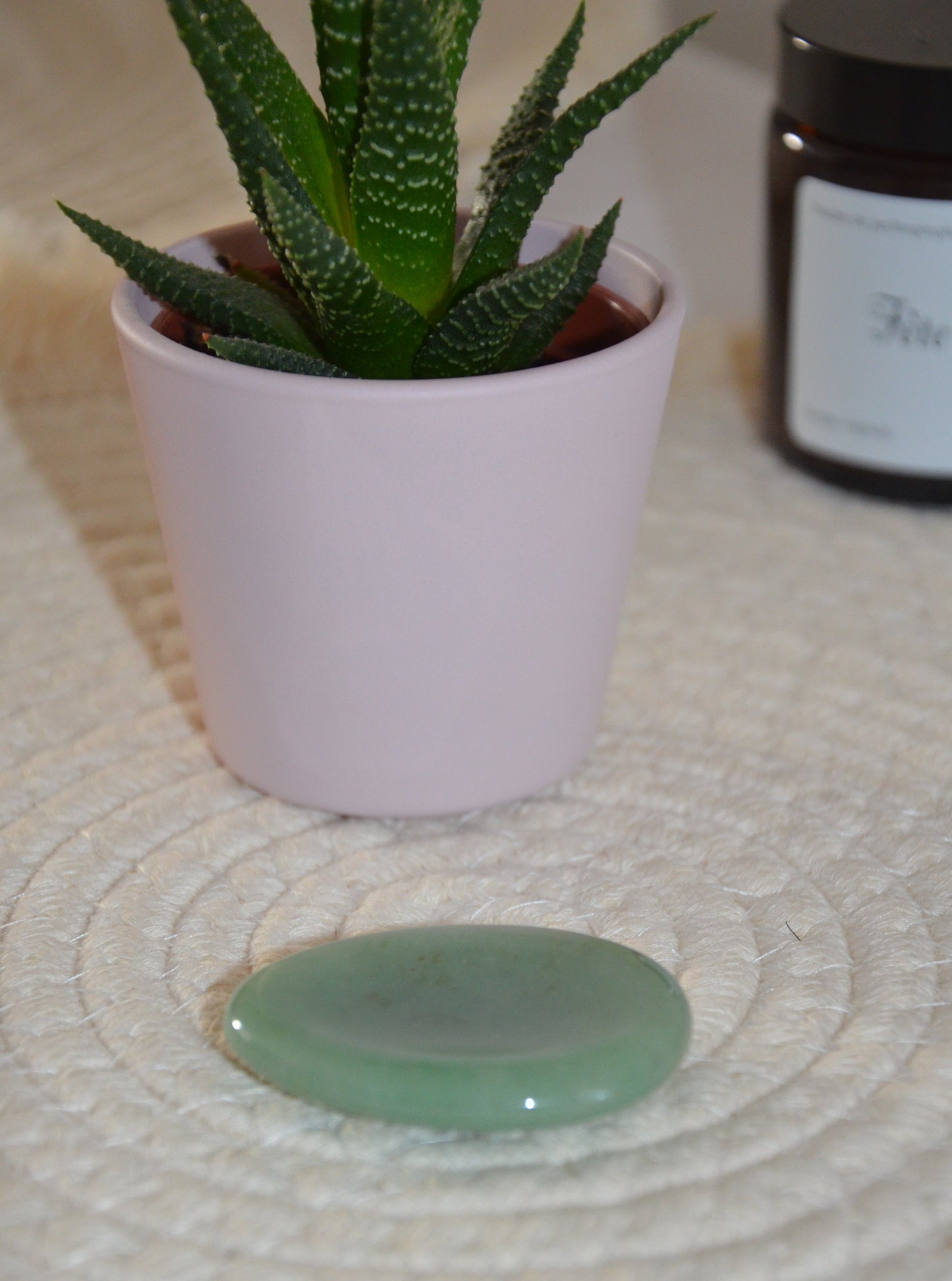 Galet anti-stress aventurine verte