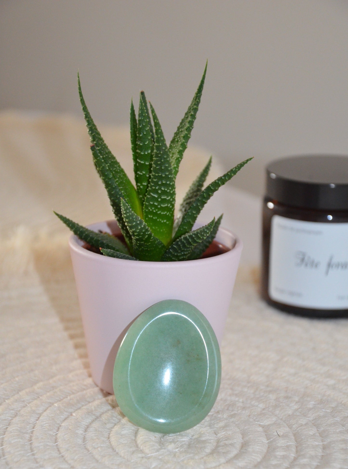 Galet anti-stress aventurine verte