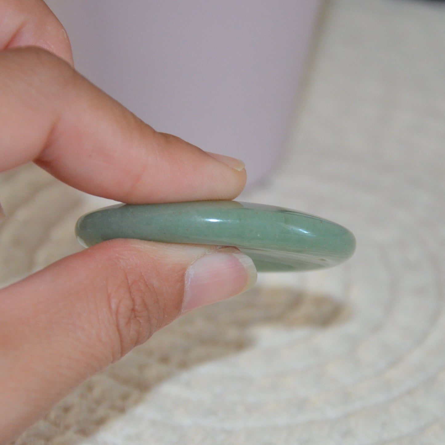 Galet anti-stress aventurine verte