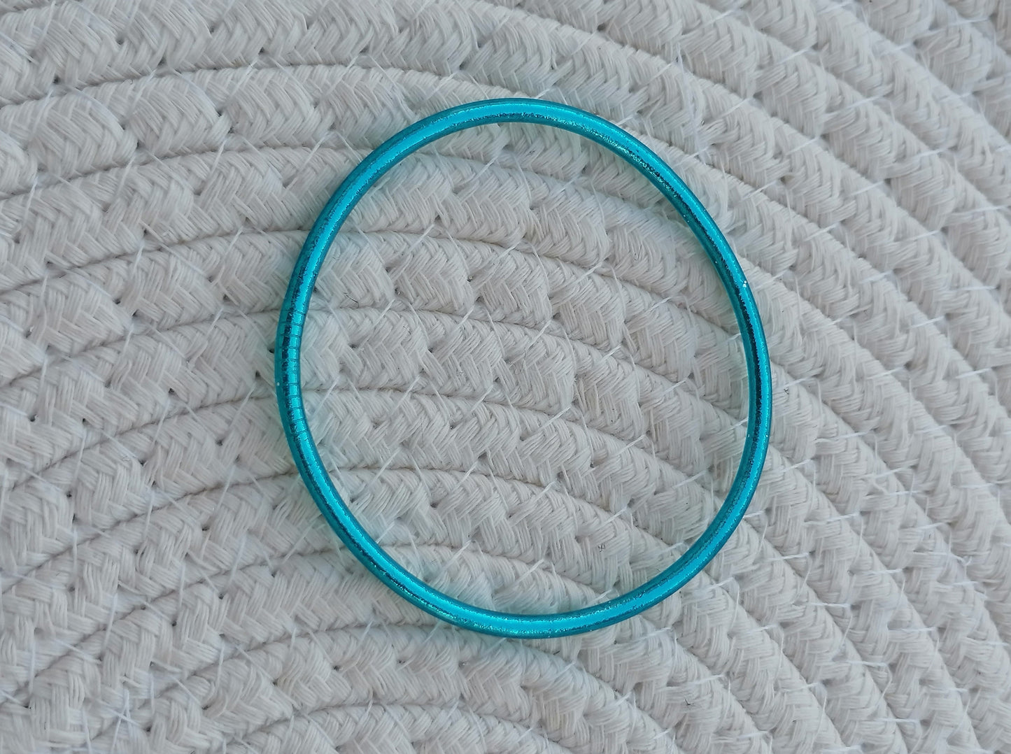 Jonc bouddhiste fin bleu
