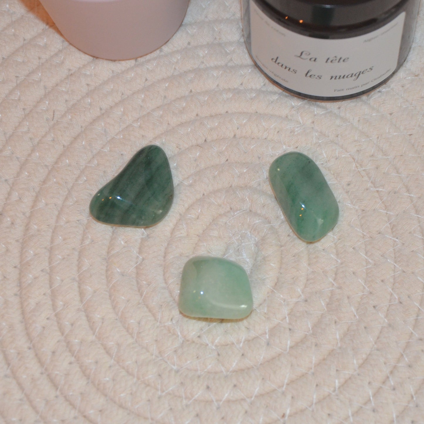 Pierre roulée aventurine verte