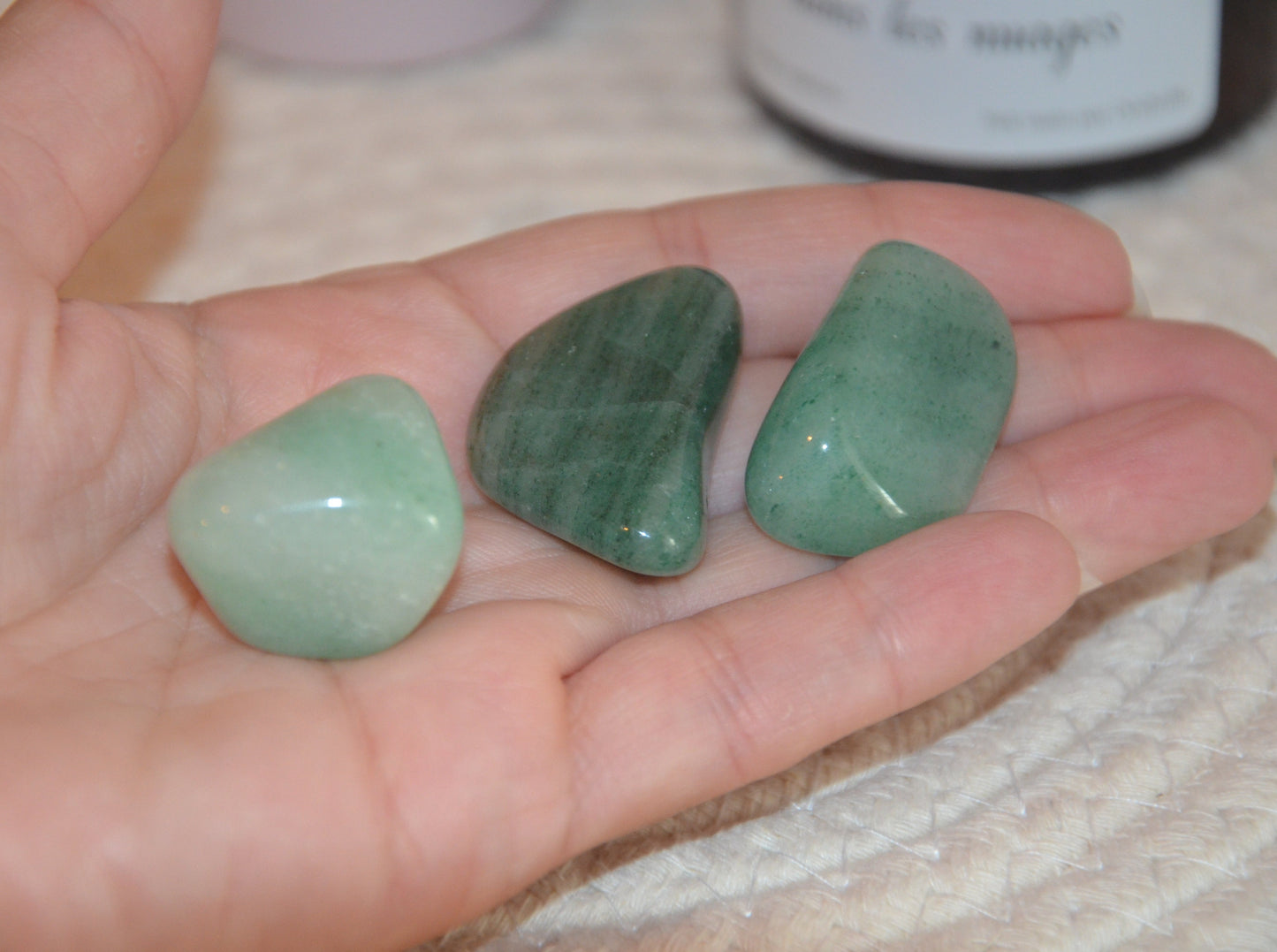 Pierre roulée aventurine verte