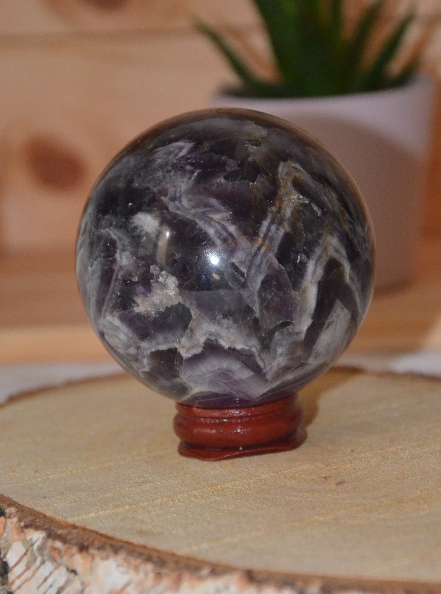 sphère en amethyste de 6cm