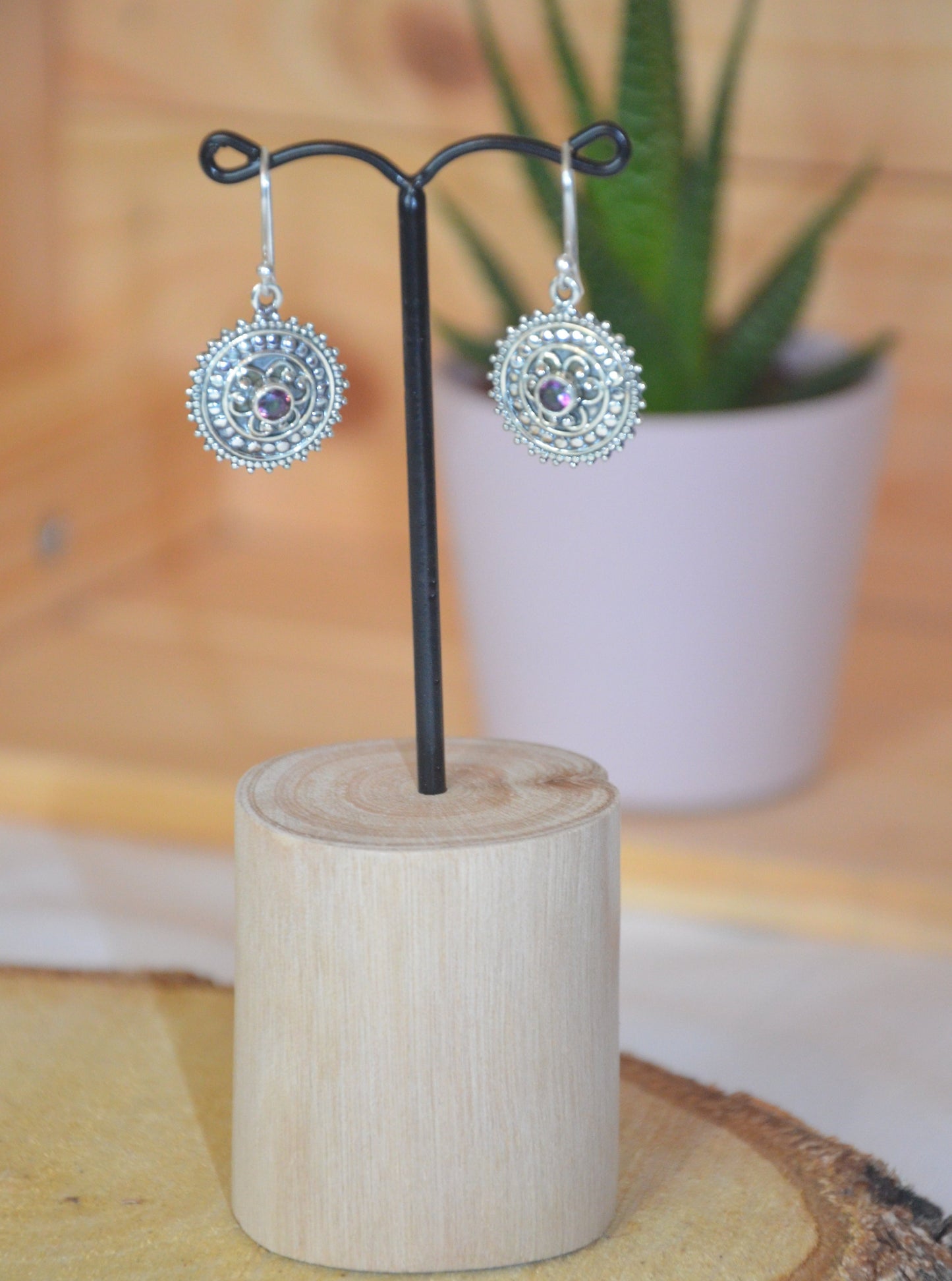Boucles d'oreilles Topaze