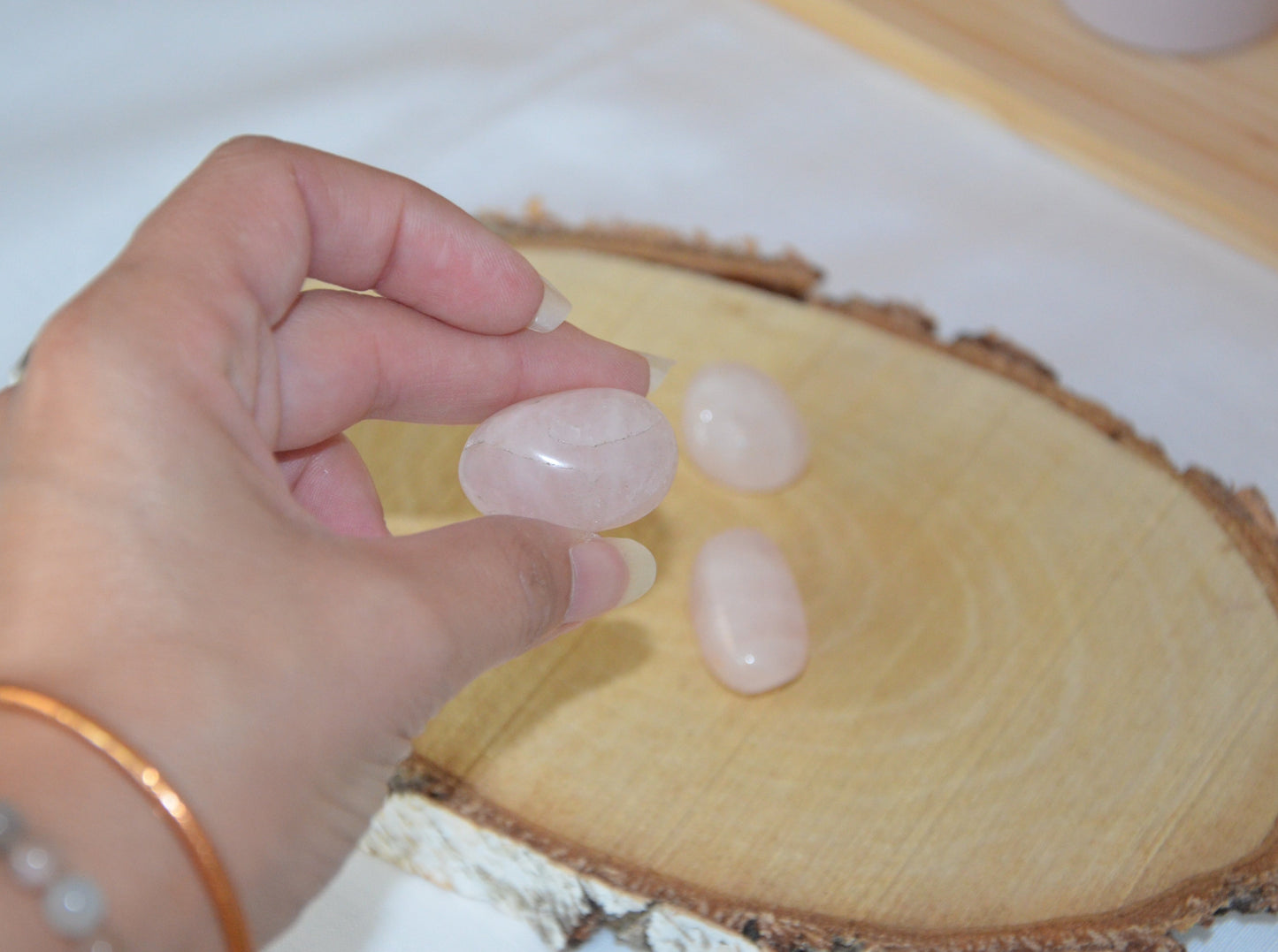 Pierre roulée Quartz rose