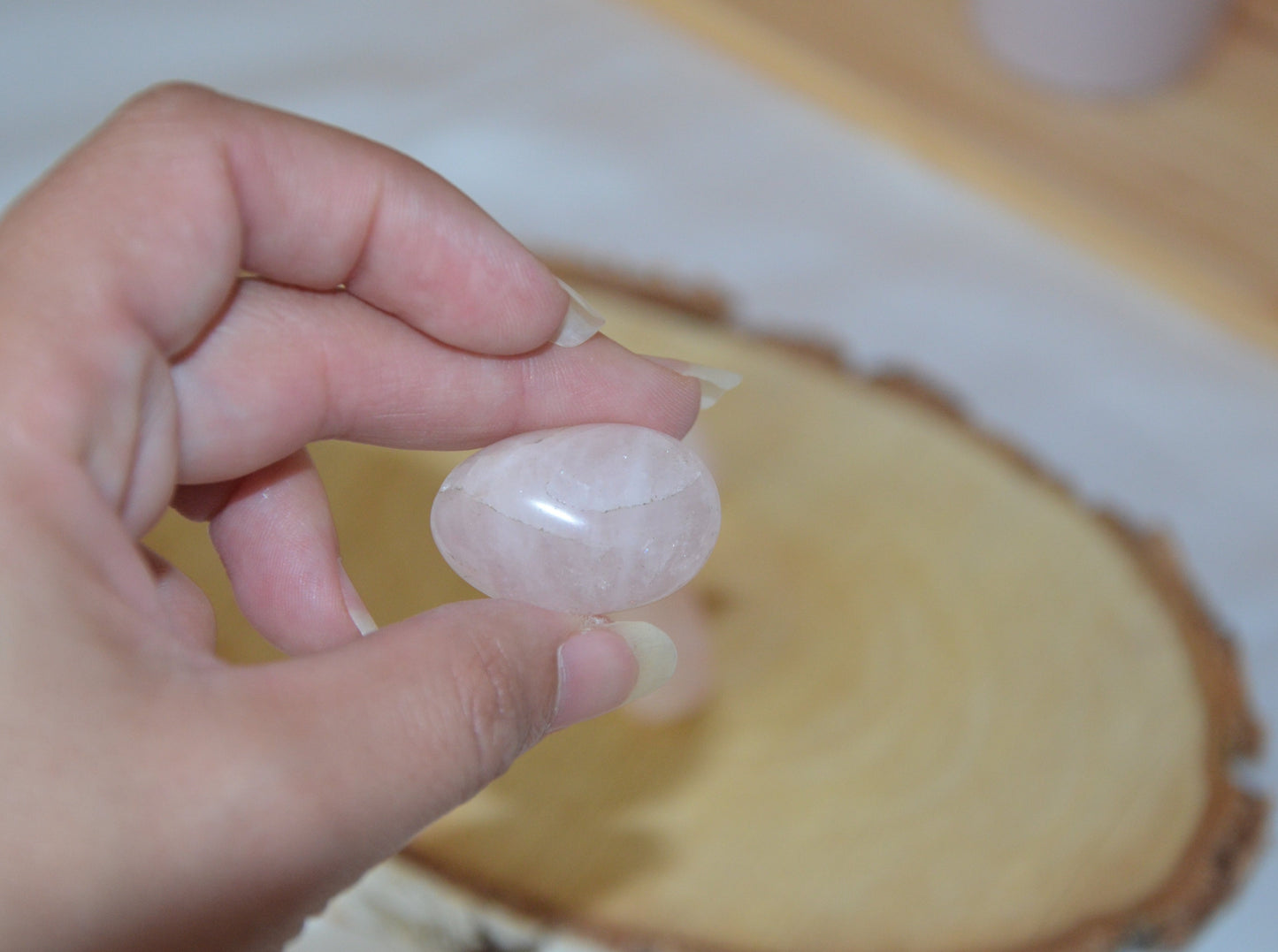 Pierre roulée Quartz rose