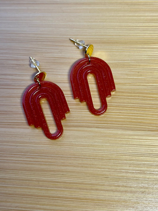 Boucles d’Oreilles “Flamme Libre” boucles d'oreilles