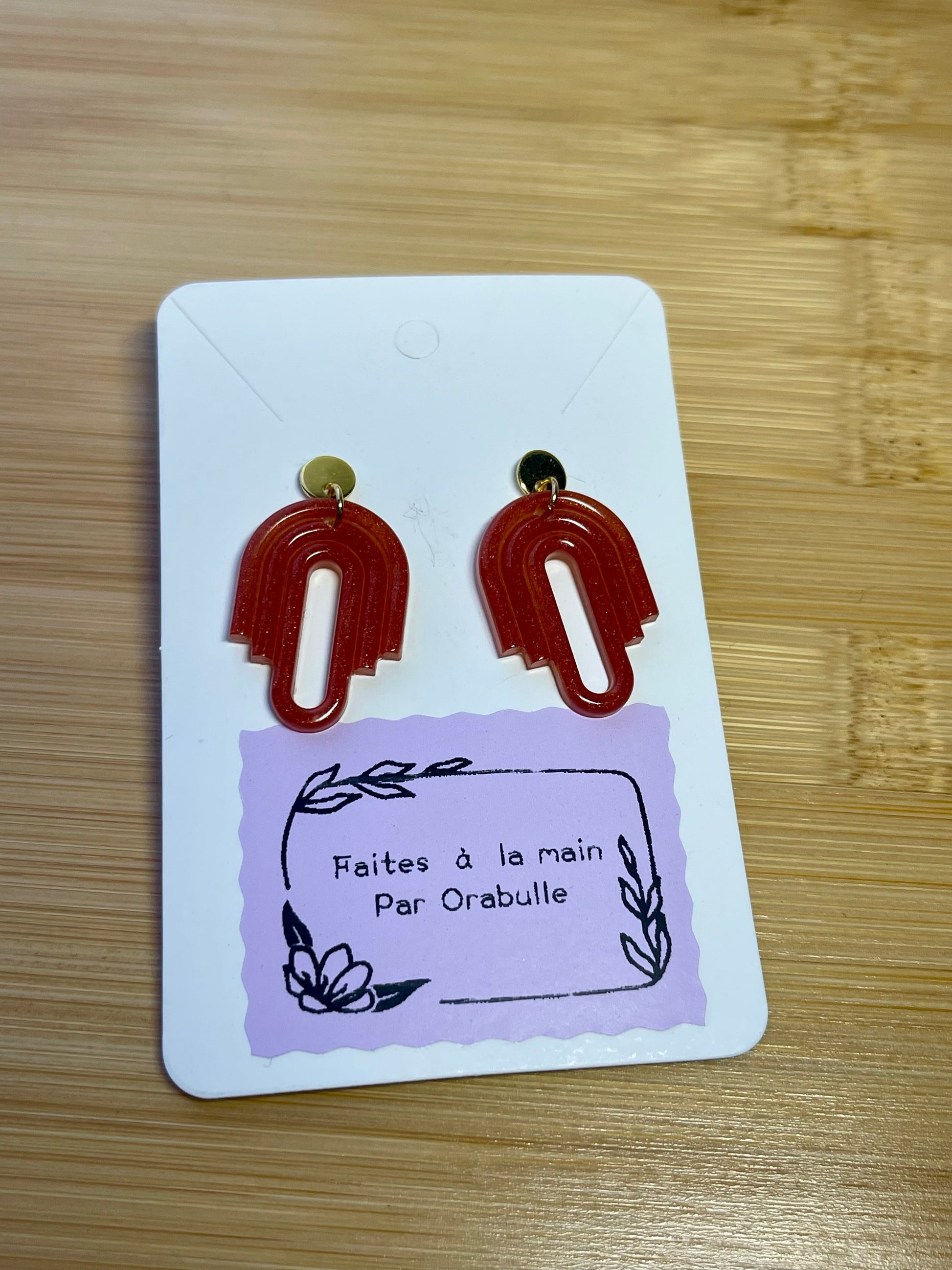 Boucles d’Oreilles “Flamme Libre” boucles d'oreilles