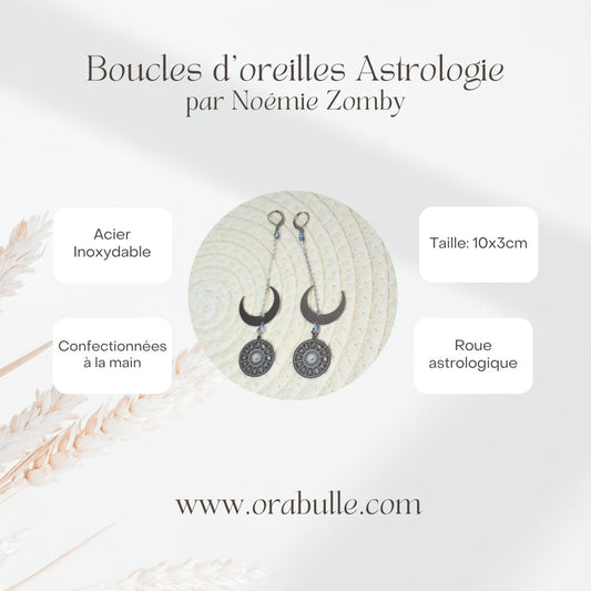 Boucles d'oreilles Astrologie par Noémie Zomby