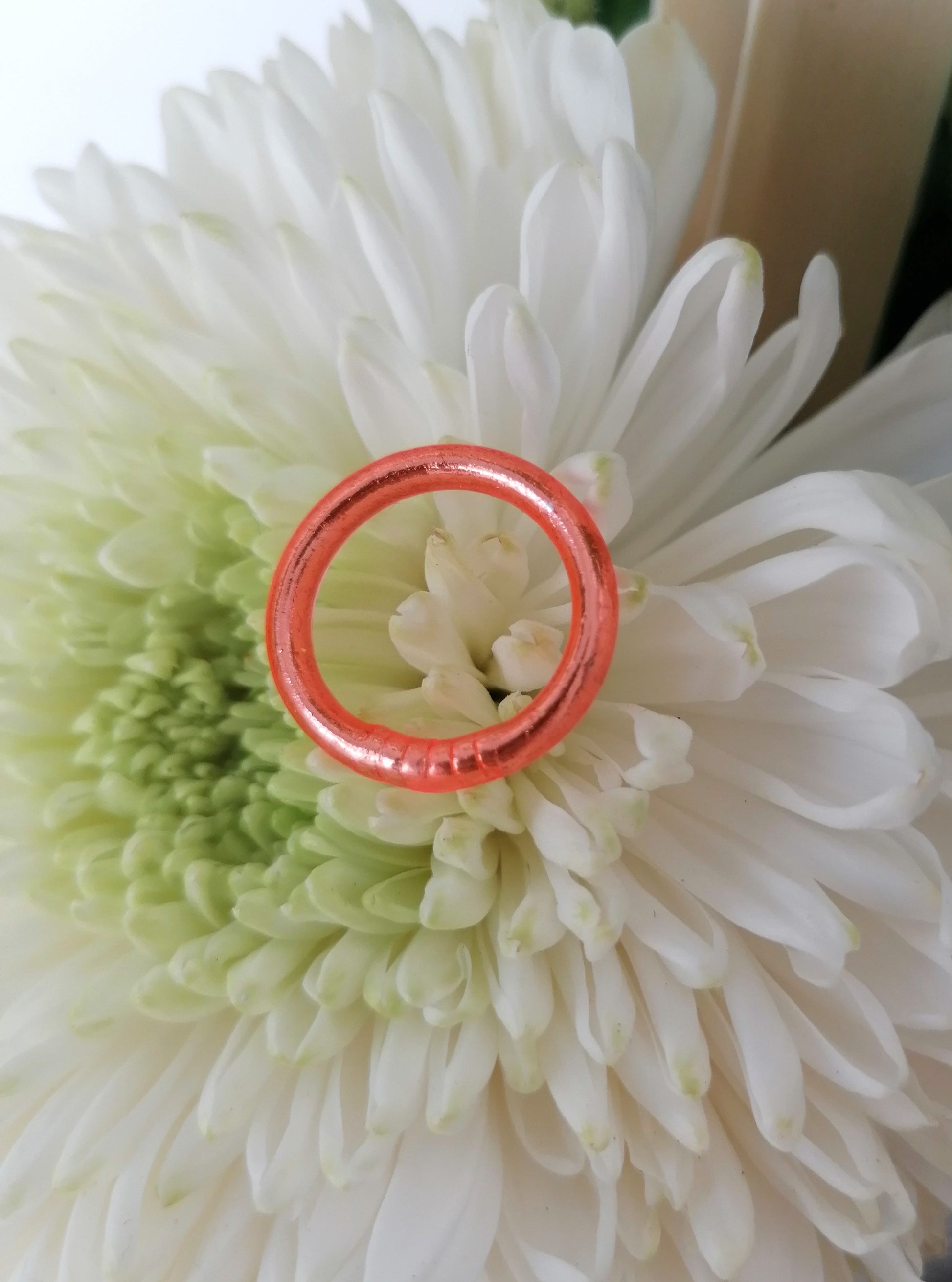 Bague Bouddhiste Orange Feu - Spiritualité, équilibre, paix intérieure