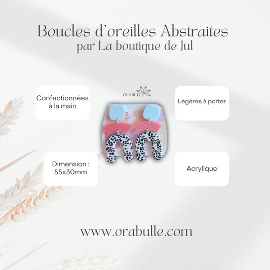 Boucles d'oreilles abstraites par la boutique de jul