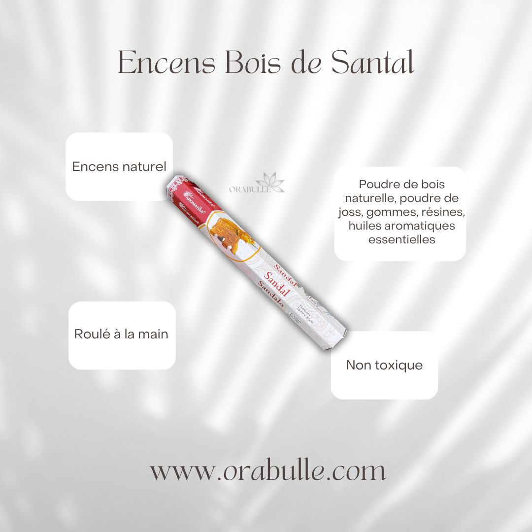 Bâtons d'Encens Naturels Masala Aromatika Bois de Santal- Un Voyage Sensoriel Ancré dans l'Ayurveda 