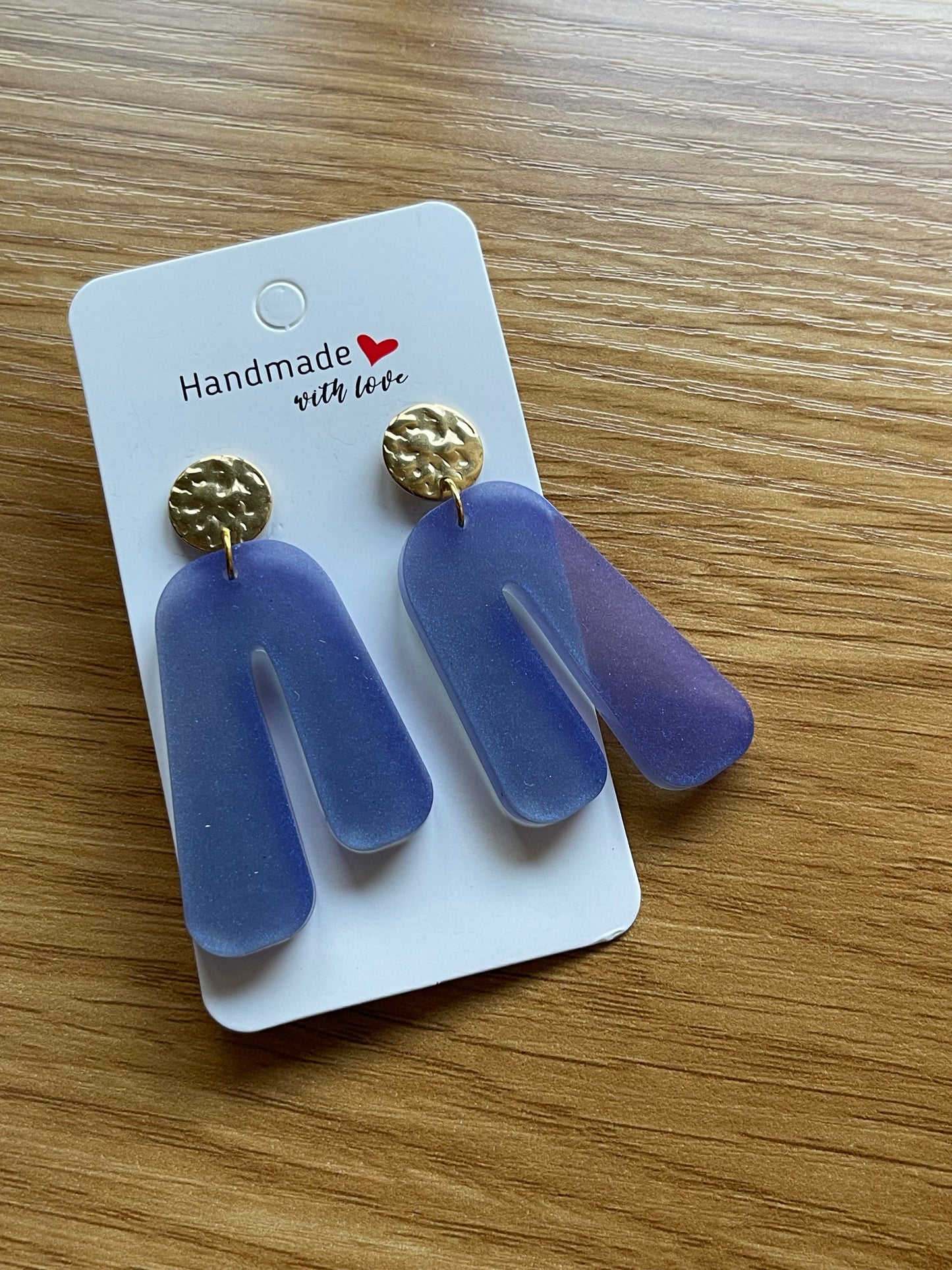 Boucles d’oreilles “Brume d’Aurore” – Violet Ambré boucles d'oreilles