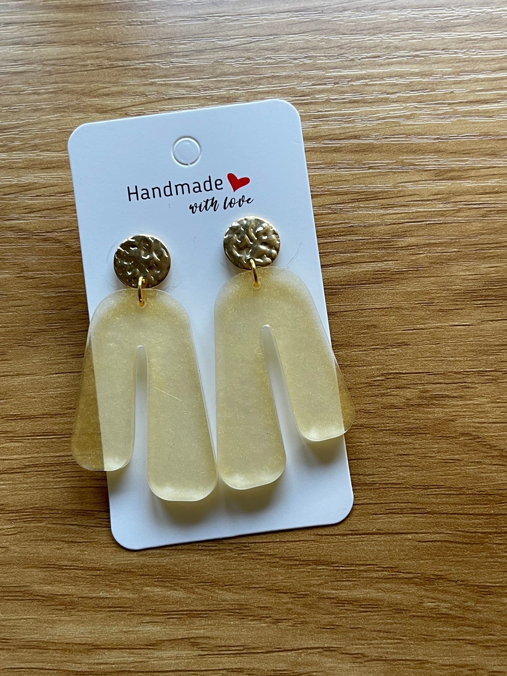 Boucles d’oreilles “Miel d’Aurore” – Lumière & Douceur