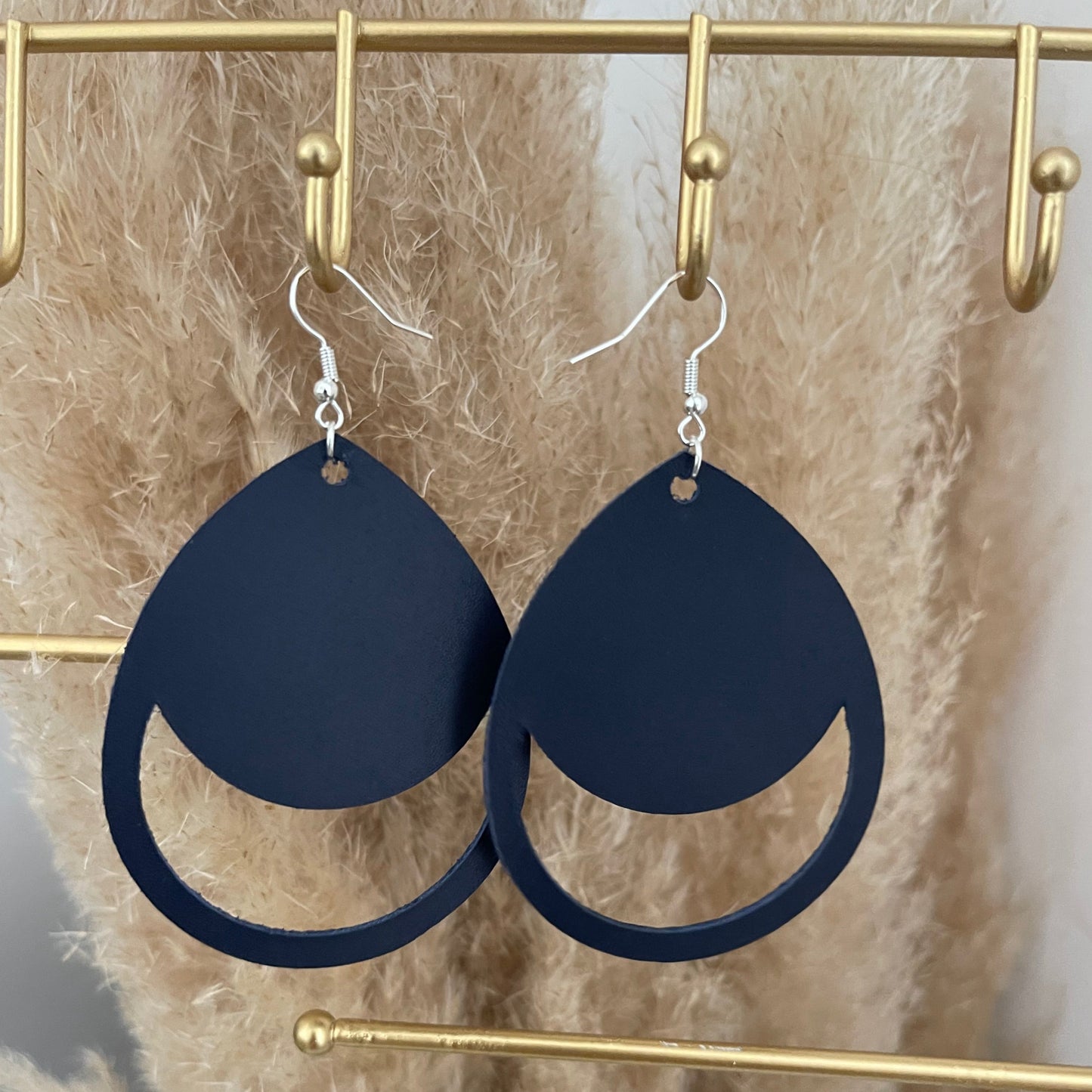 Boucles d'oreilles Lune Bleue