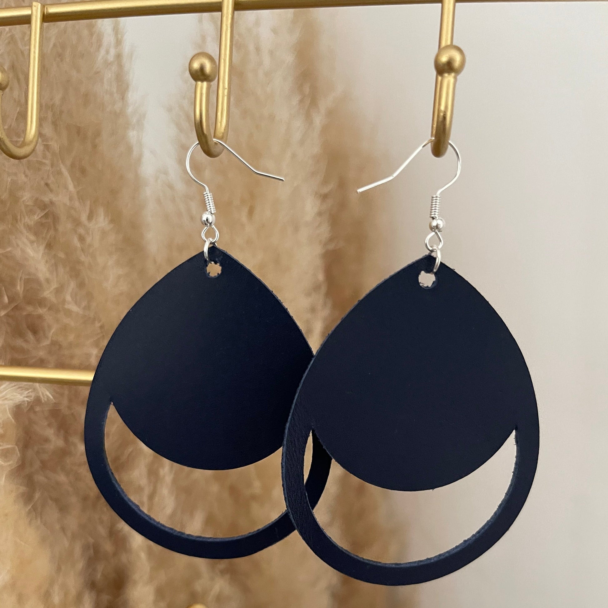 Boucles d'oreilles Lune Bleue