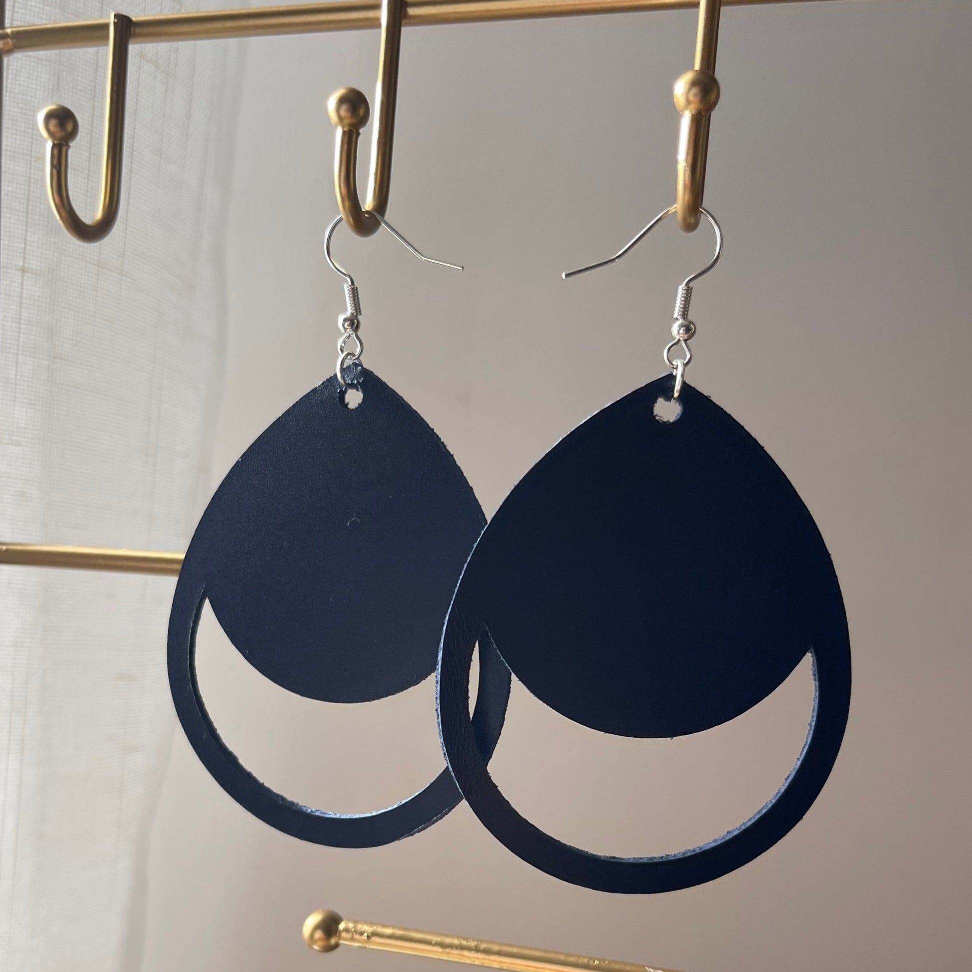 Boucles d'oreilles Lune Bleue