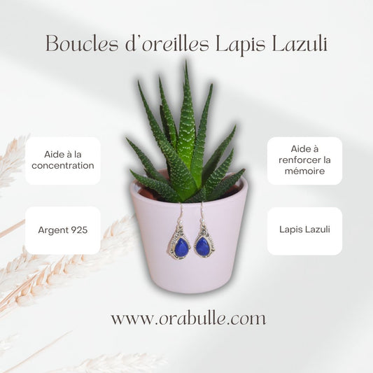 Boucles d'oreilles Lapis lazuli