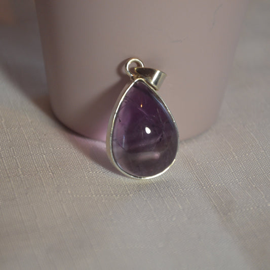 Pendentif goutte Amethyste 