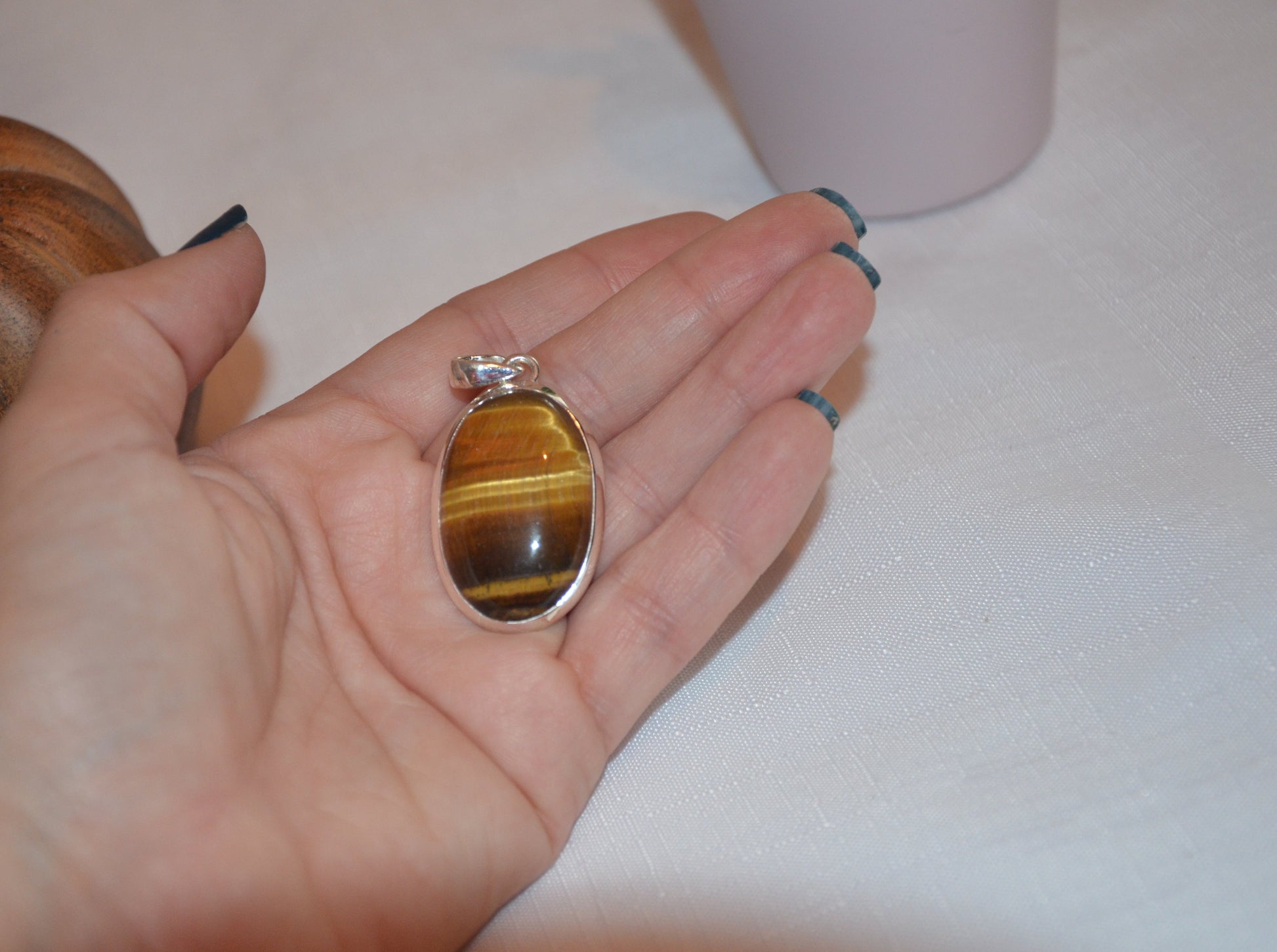 Pendentif Oeil de tigre 